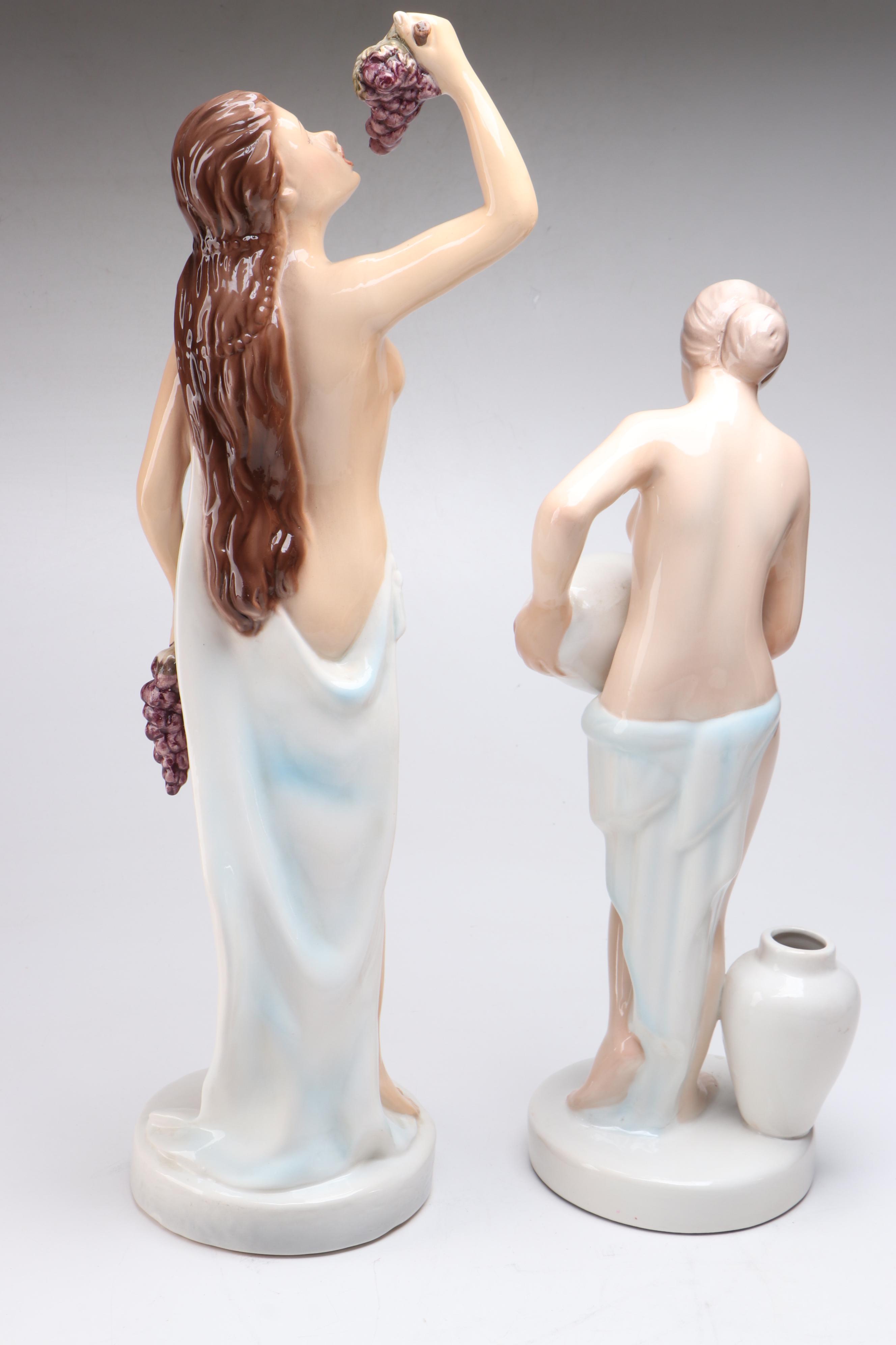 Italian Ronzan Ceramic Women, Mid to Late 20th Century