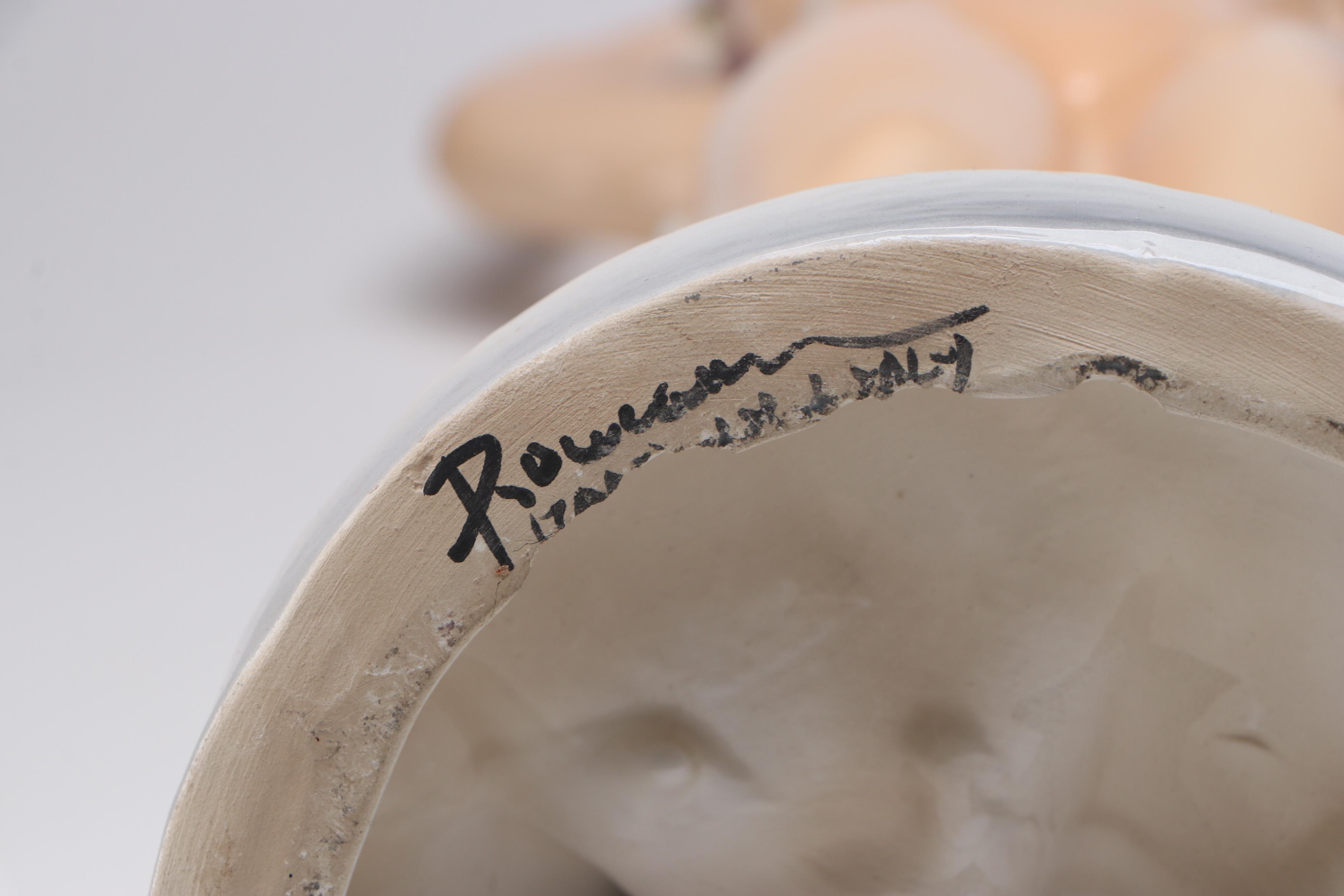 Italian Ronzan Ceramic Women, Mid to Late 20th Century