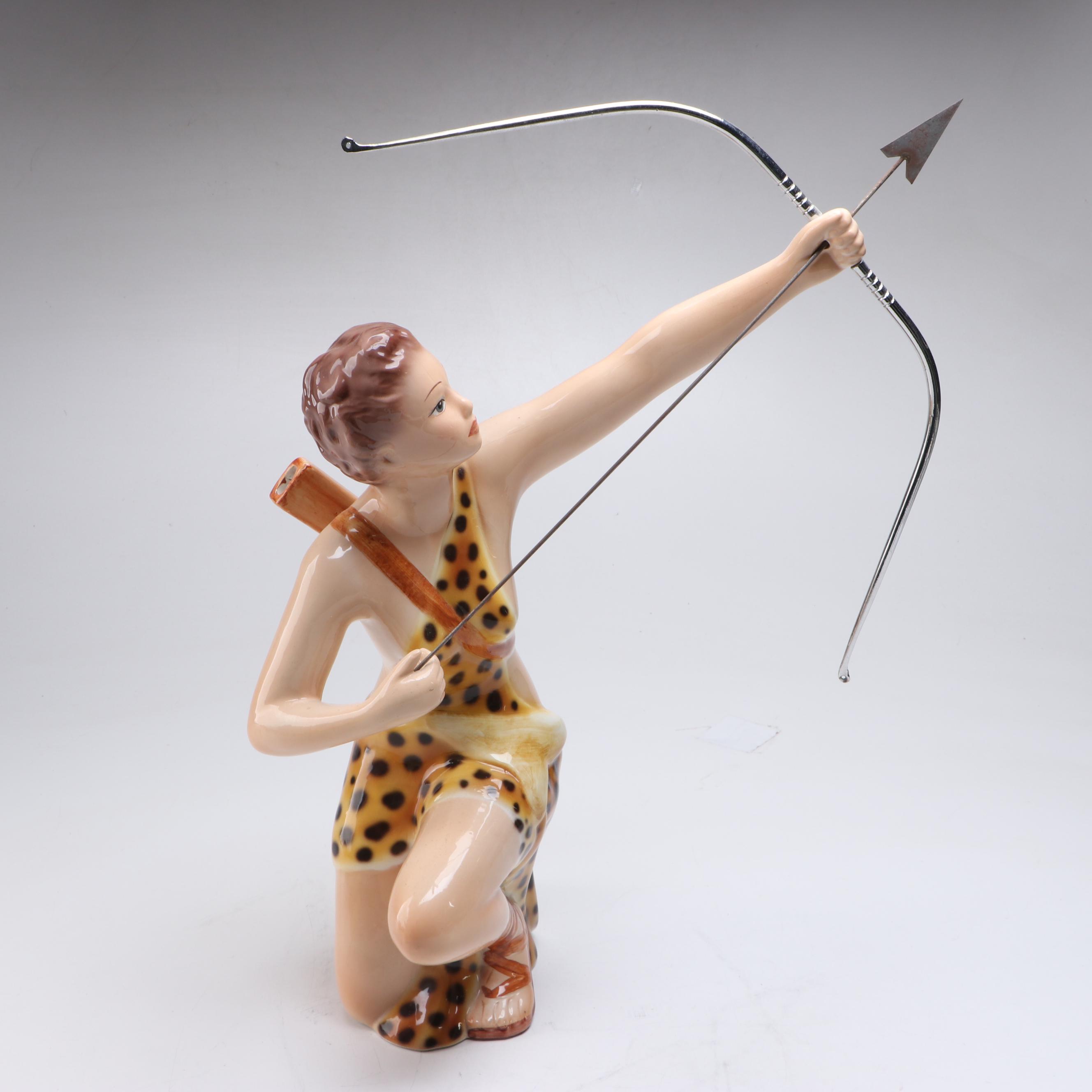 Italian Ronzan Ceramic Women, Mid to Late 20th Century