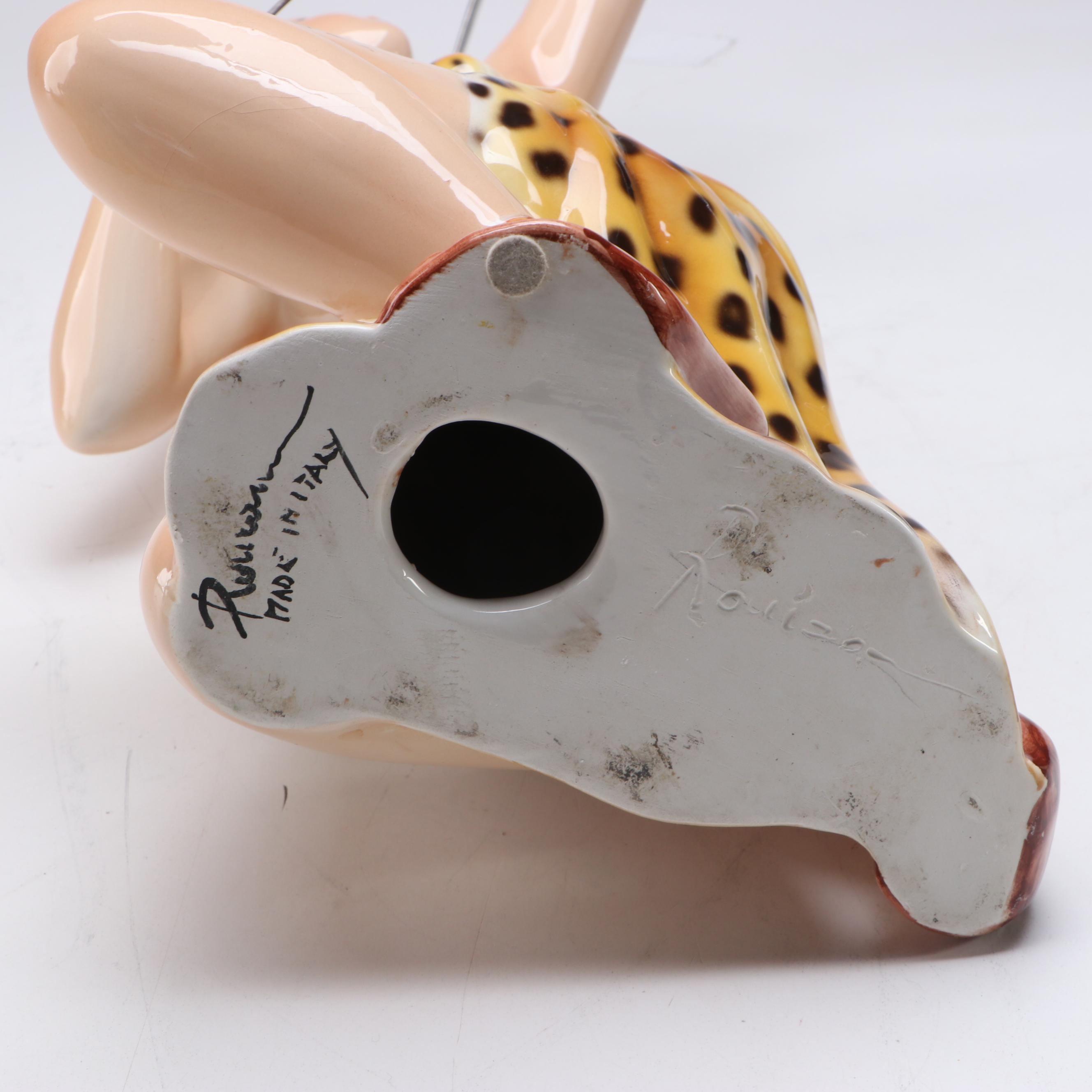 Italian Ronzan Ceramic Women, Mid to Late 20th Century