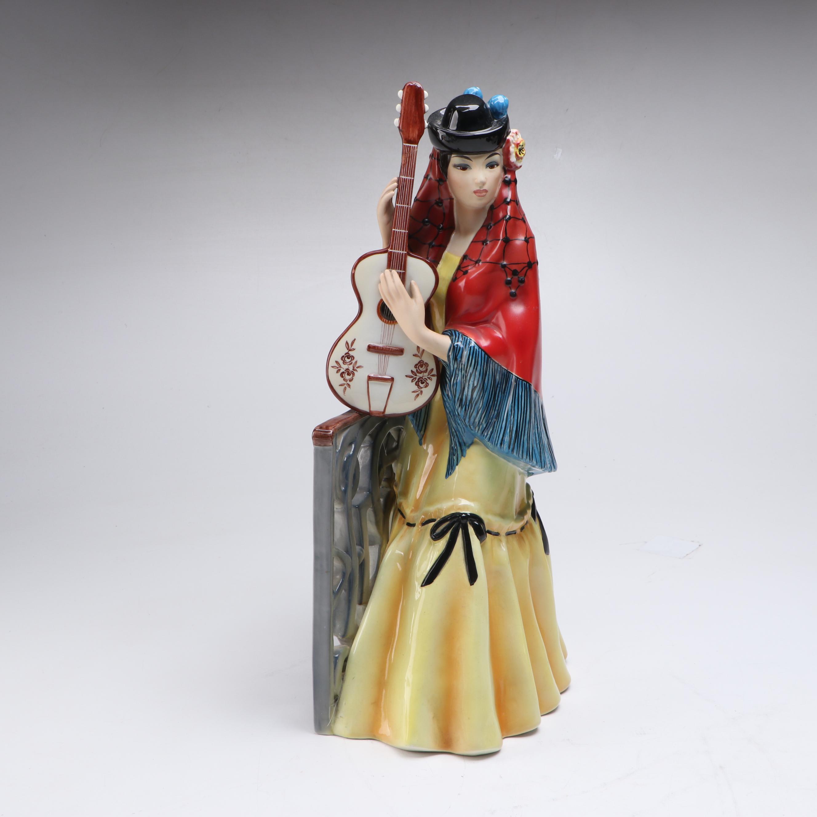 Italian Ronzan Ceramic Women, Mid to Late 20th Century