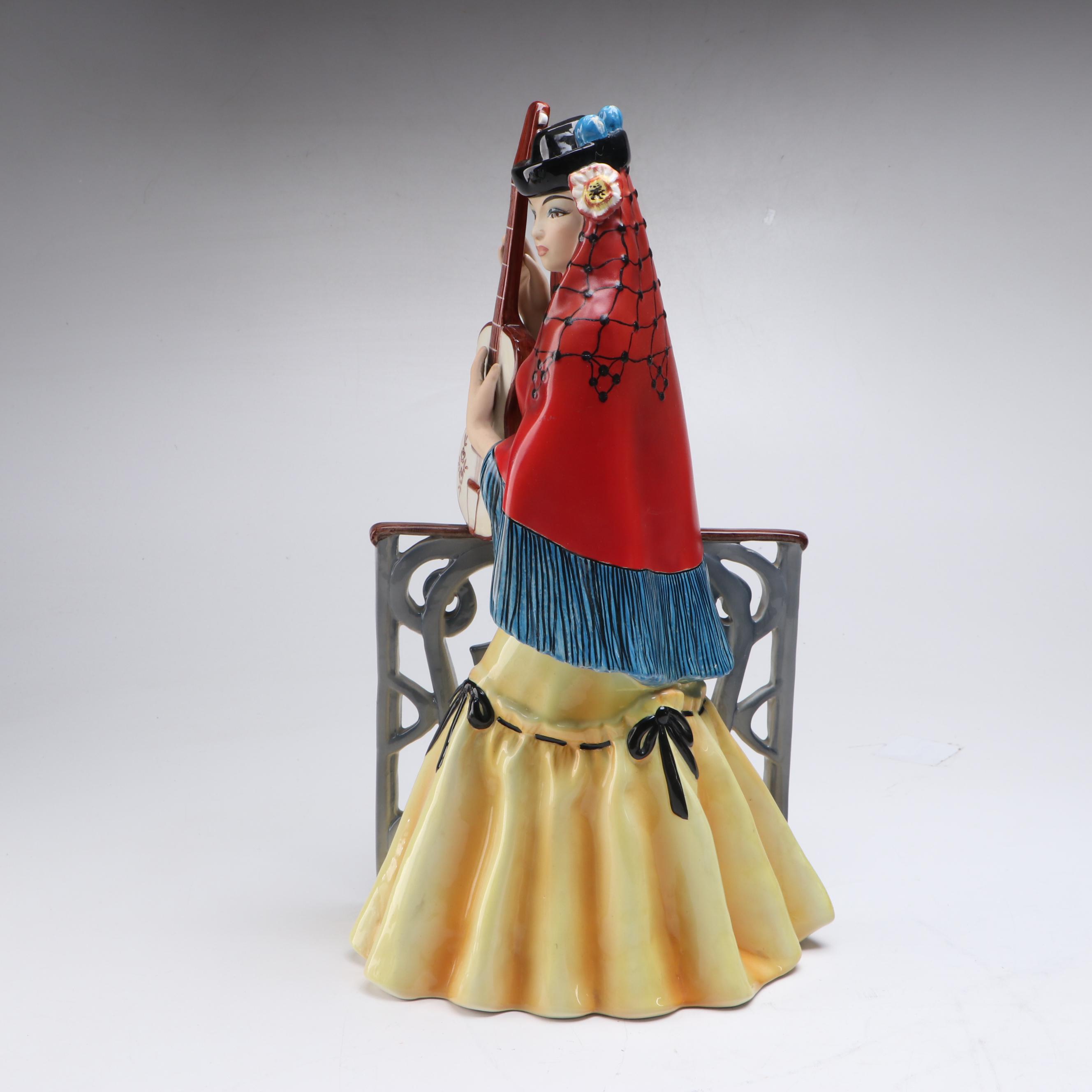 Italian Ronzan Ceramic Women, Mid to Late 20th Century