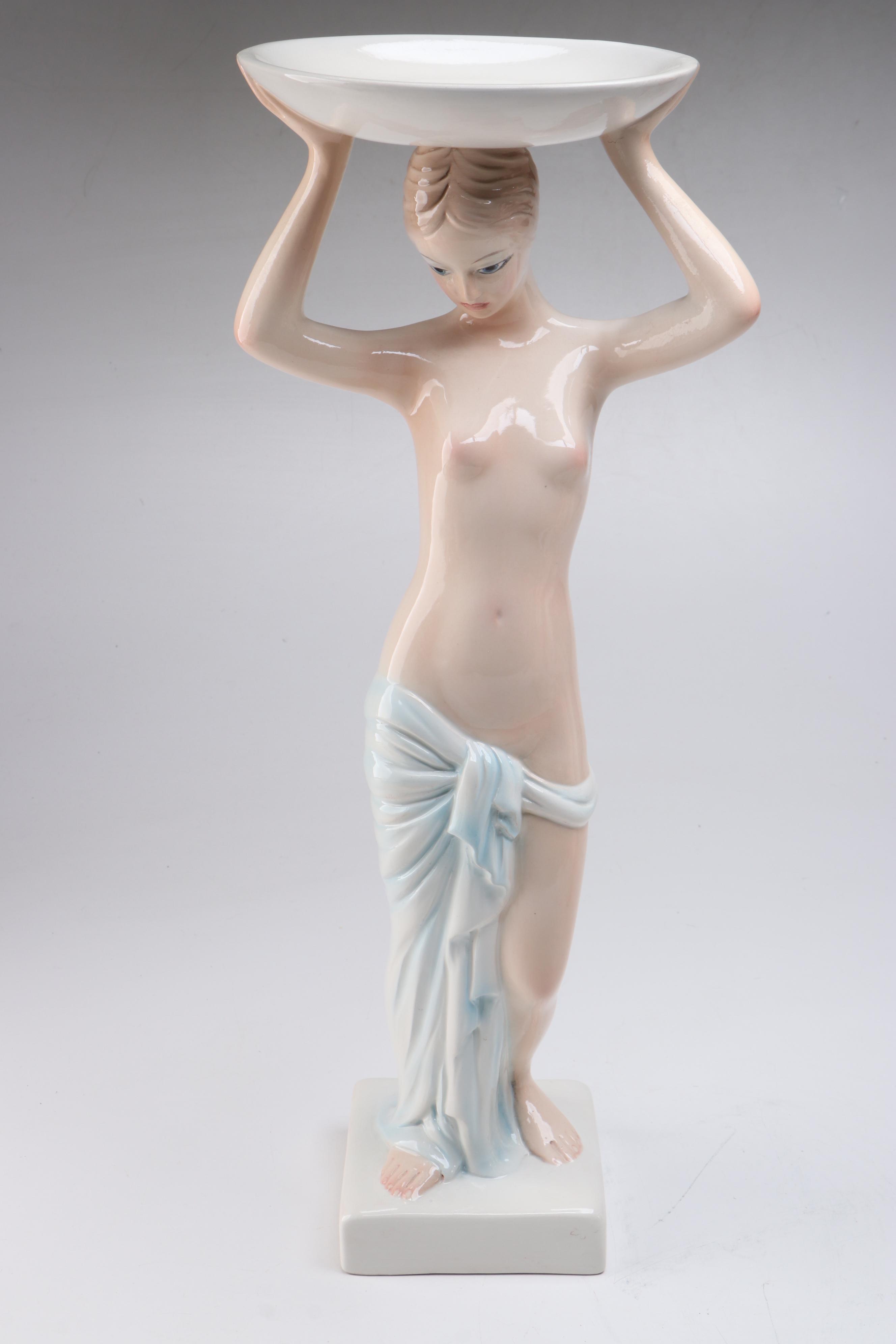 Italian Ronzan Ceramic Dryads