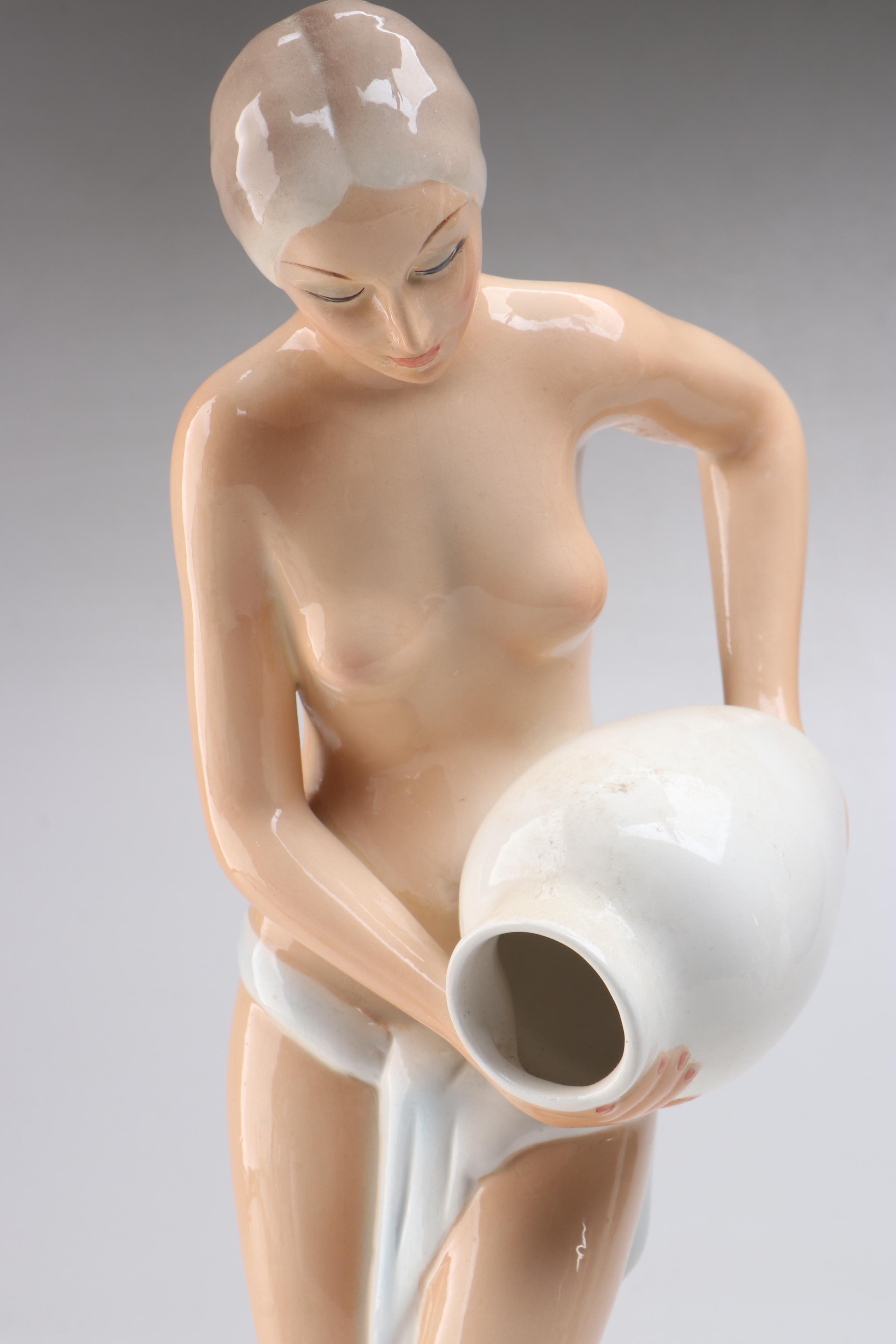 Italian Ronzan Ceramic Dryads