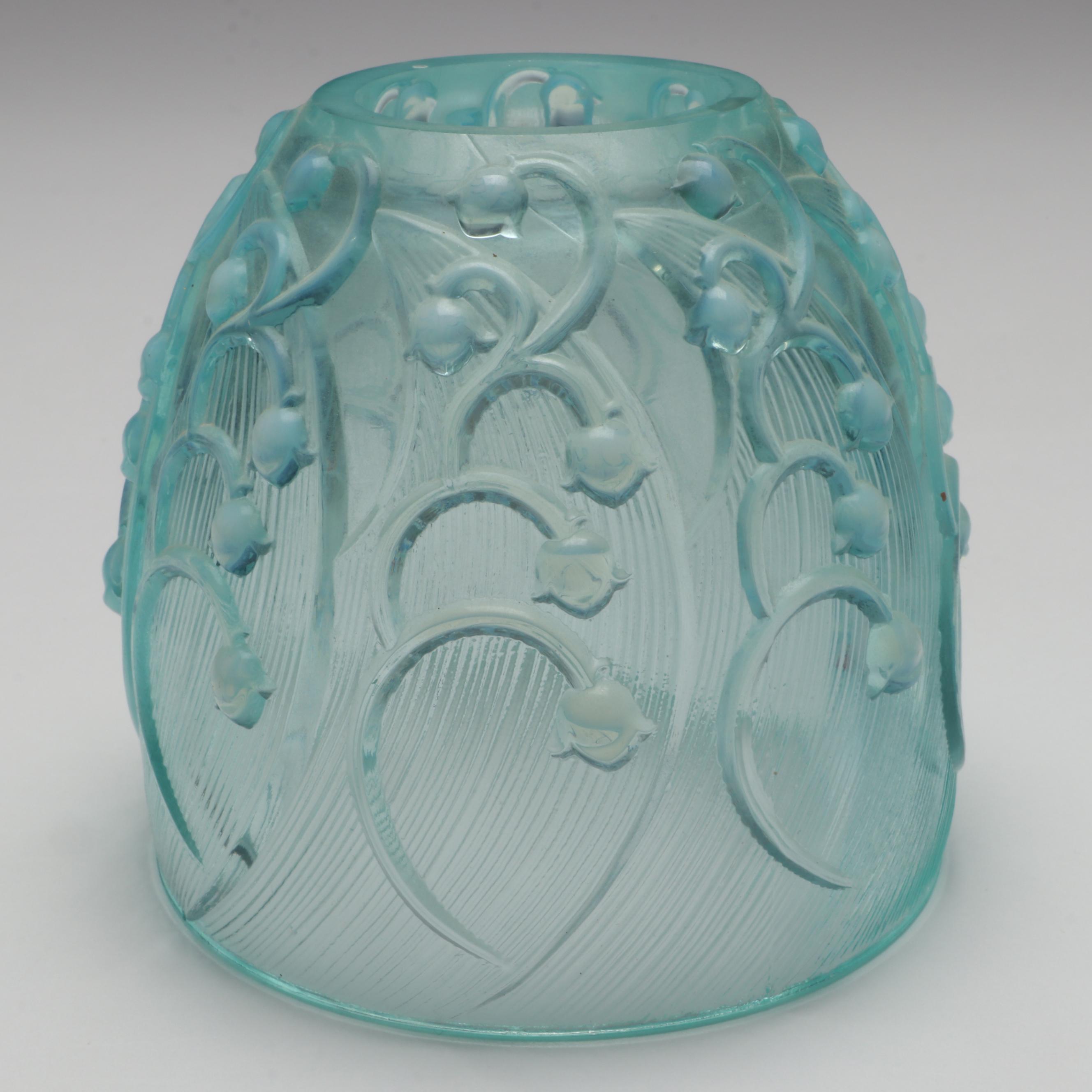 Fenton "Lily of the Valley" Glass Fairy Lamp