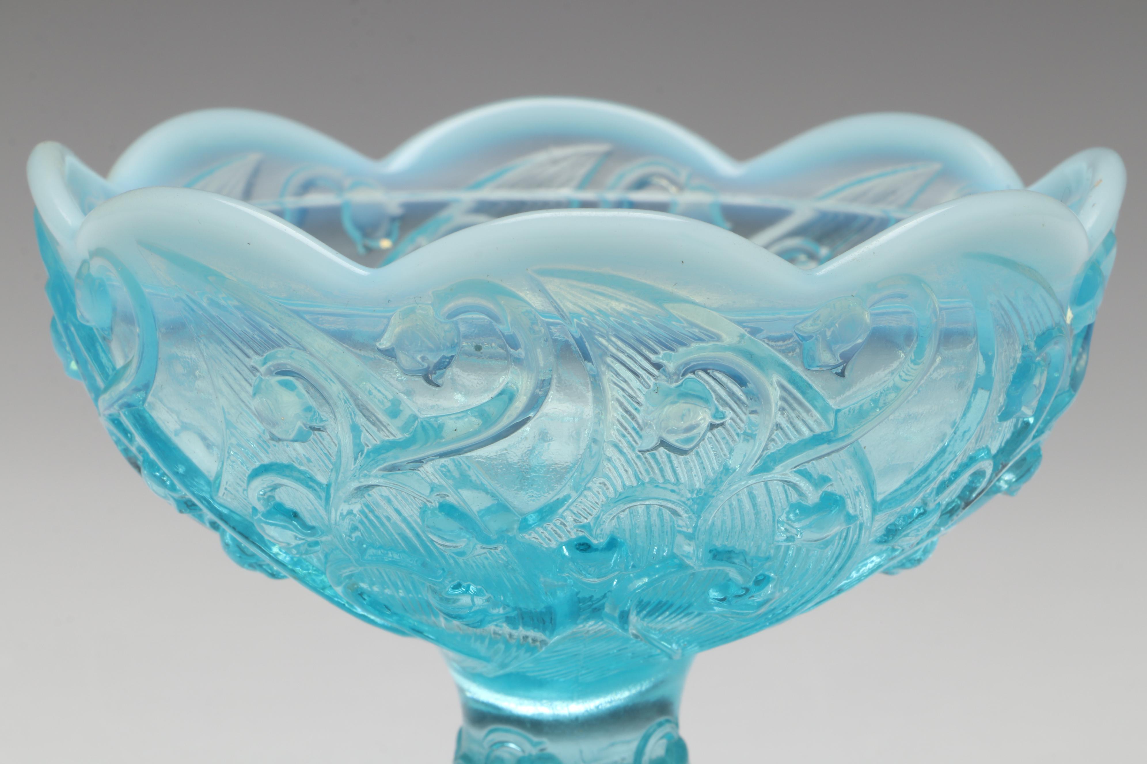 Fenton "Lily of the Valley" Glass Fairy Lamp