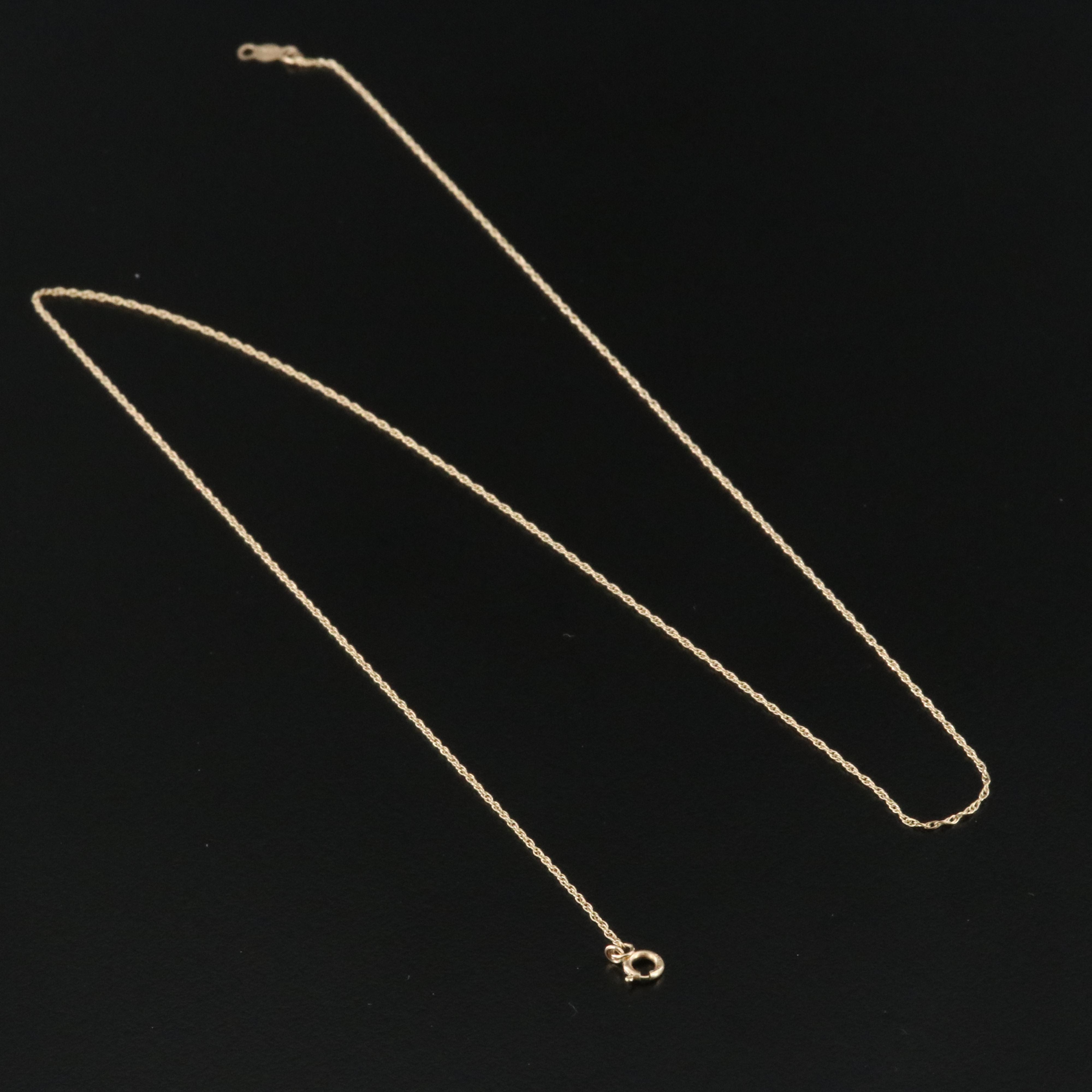 14K Singapore Chain Necklace