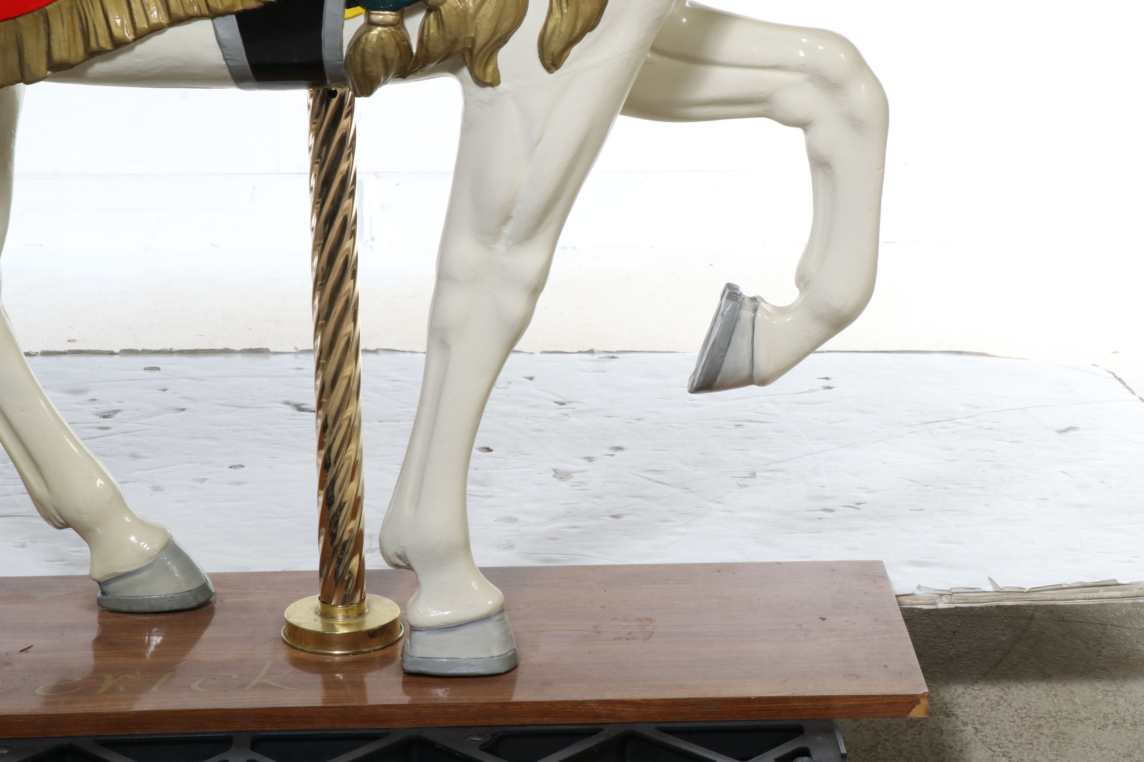 71" Hand-Painted Carousel Horse