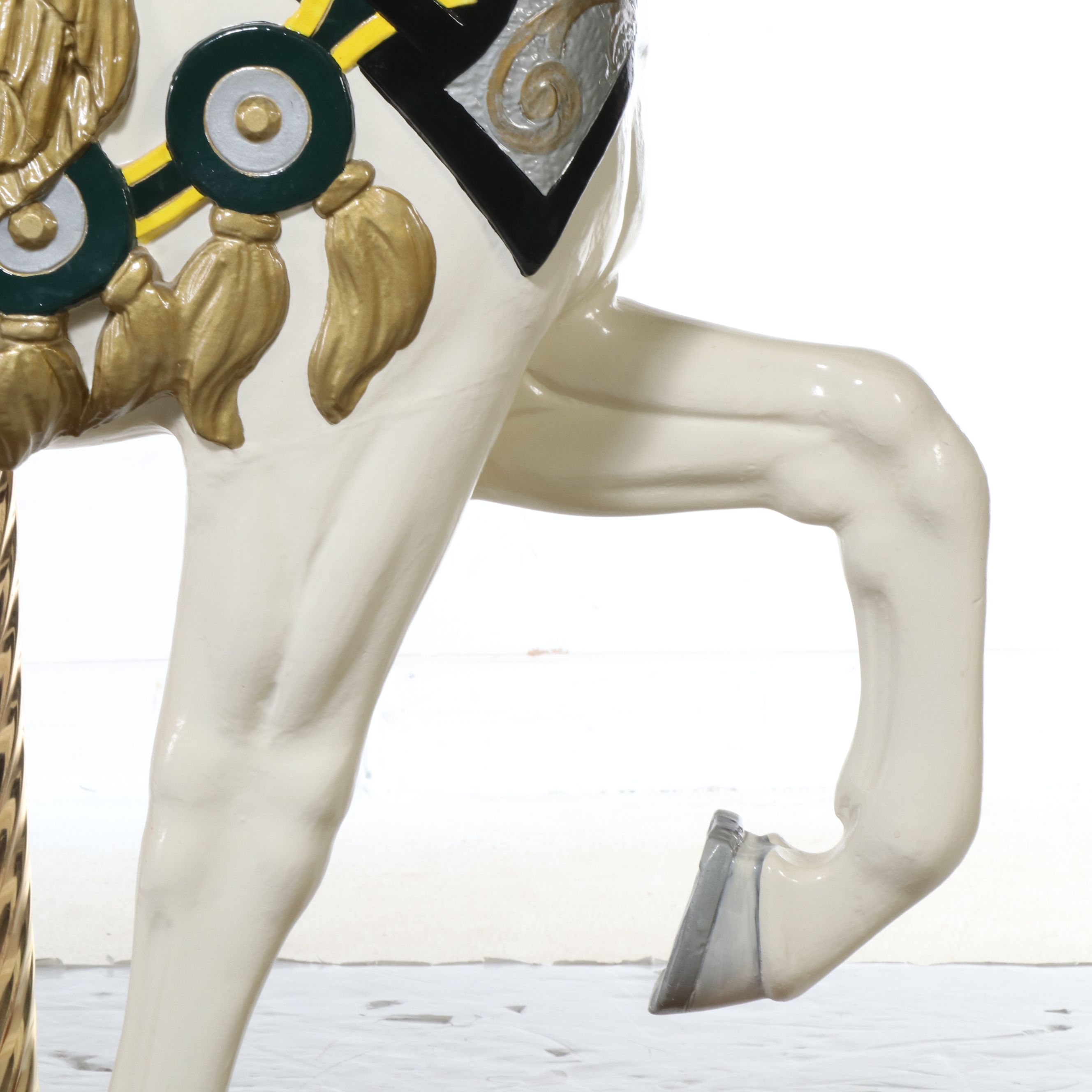 71" Hand-Painted Carousel Horse