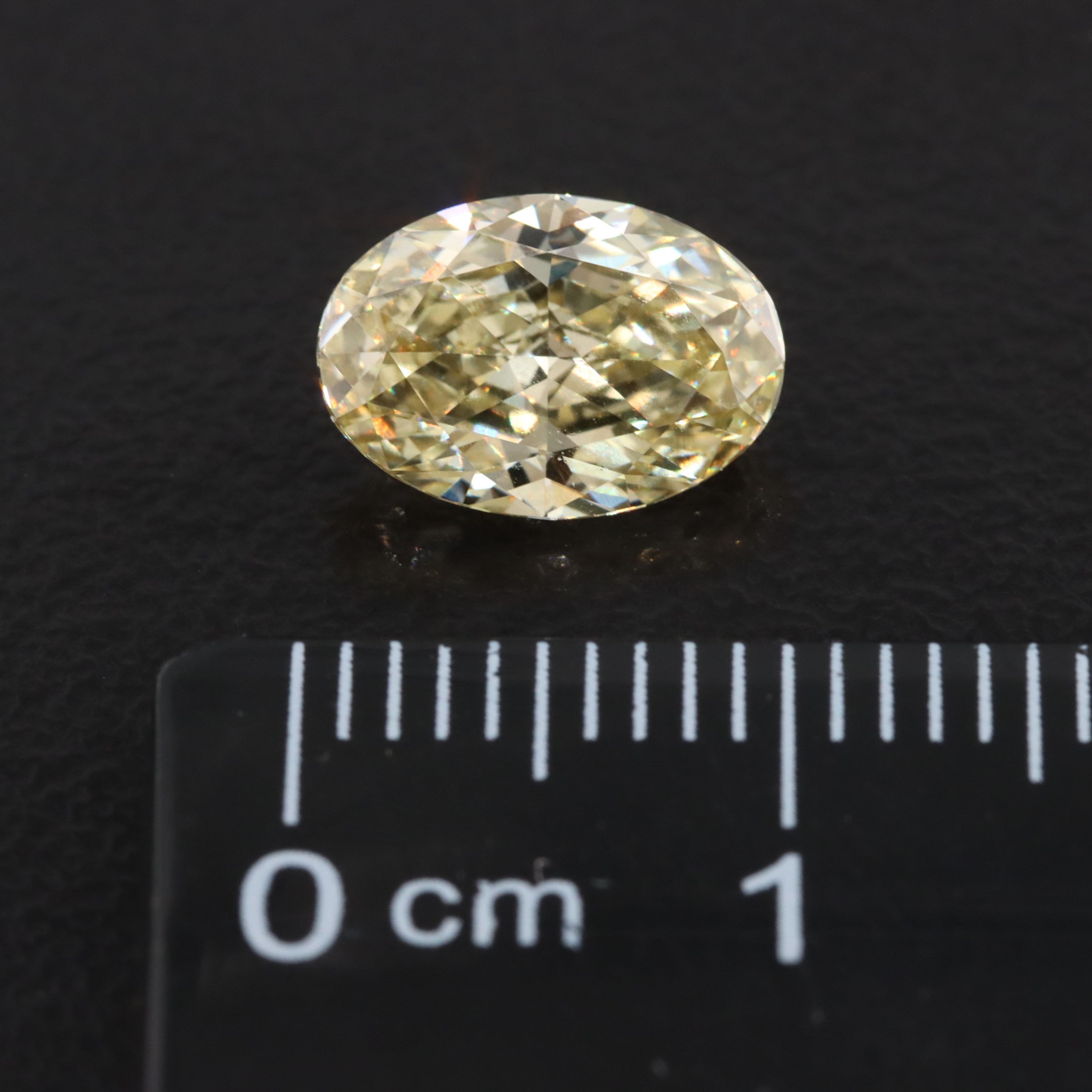 Loose 2.10 CT Lab Grown Fancy Yellow Diamond with IGI Report