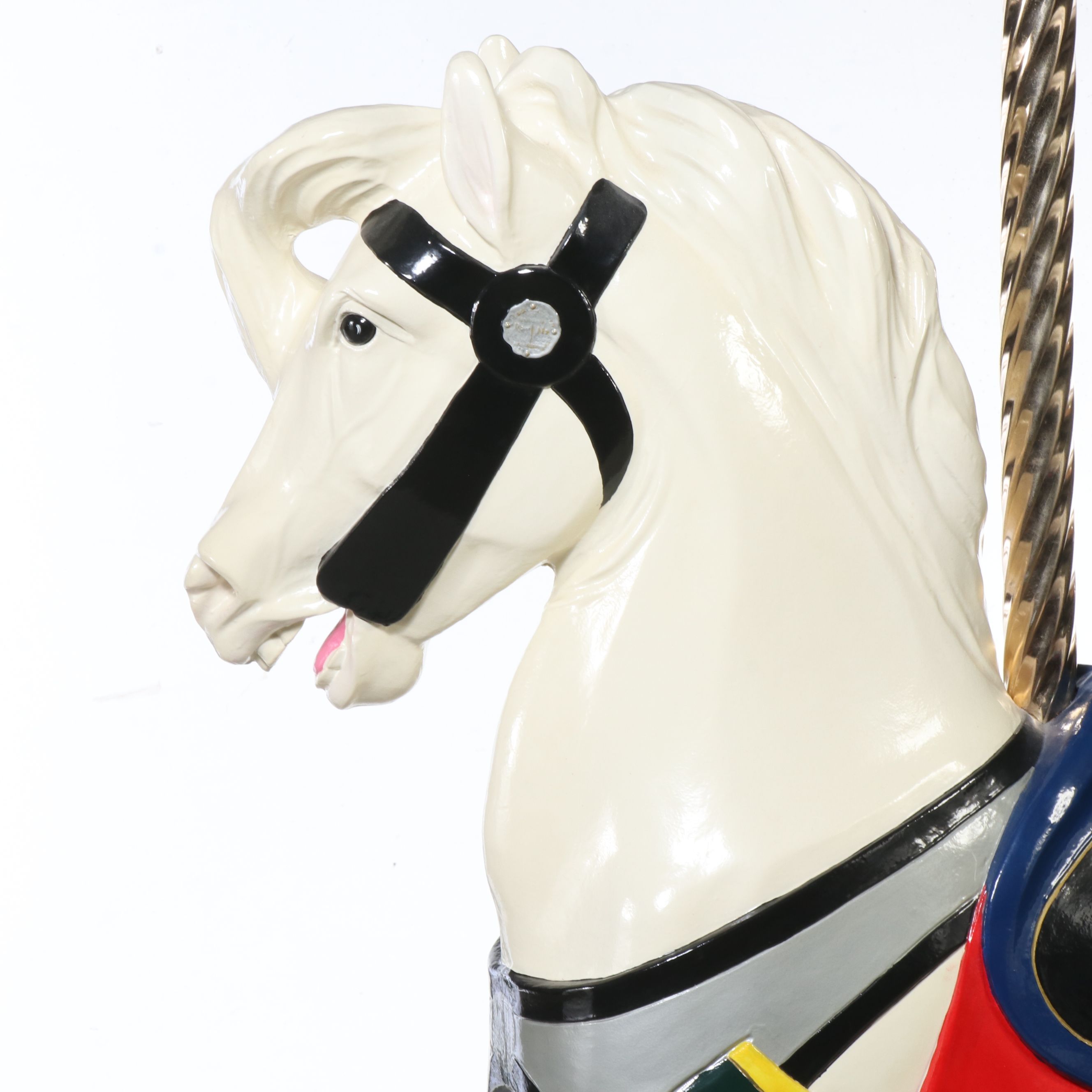 71" Hand-Painted Carousel Horse