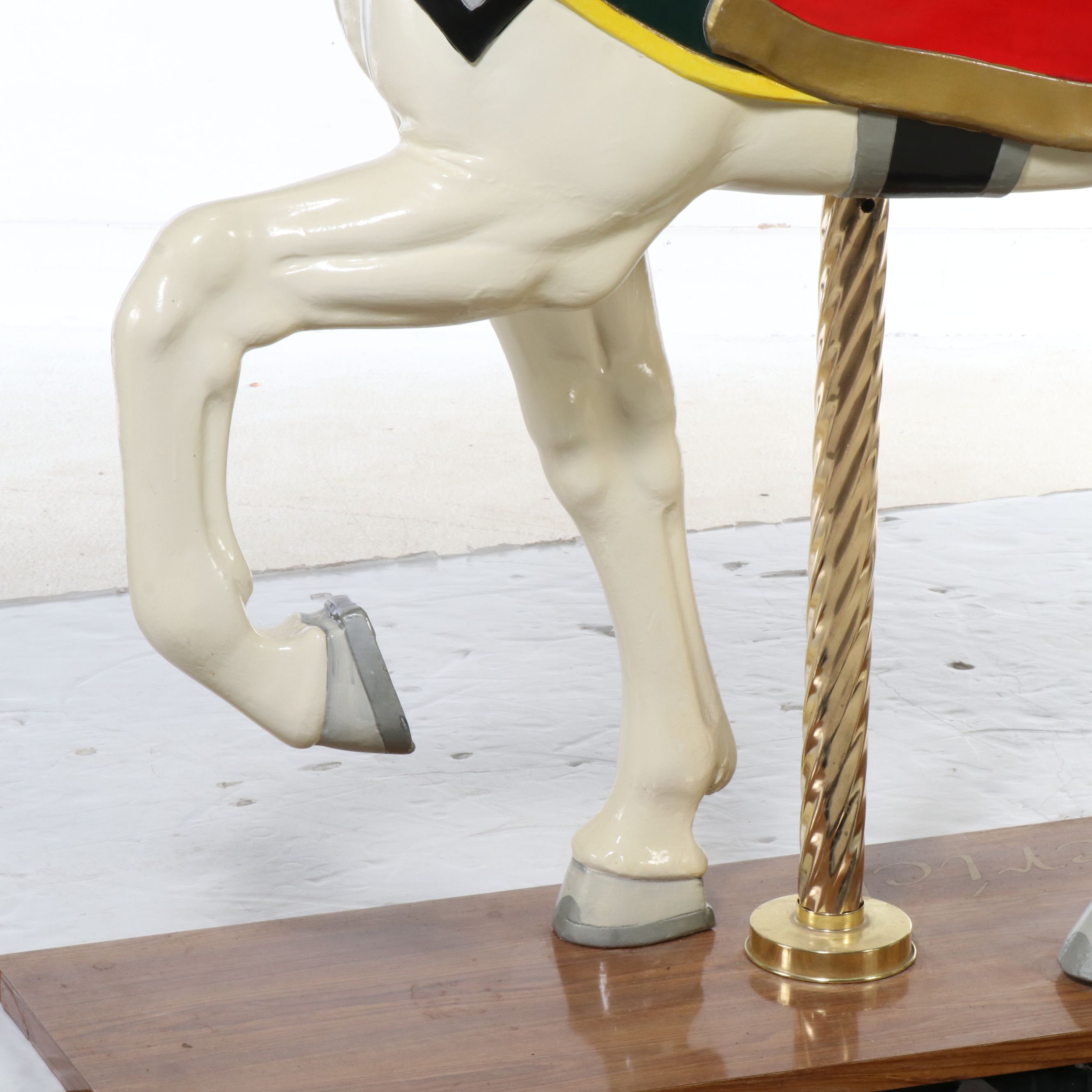 71" Hand-Painted Carousel Horse