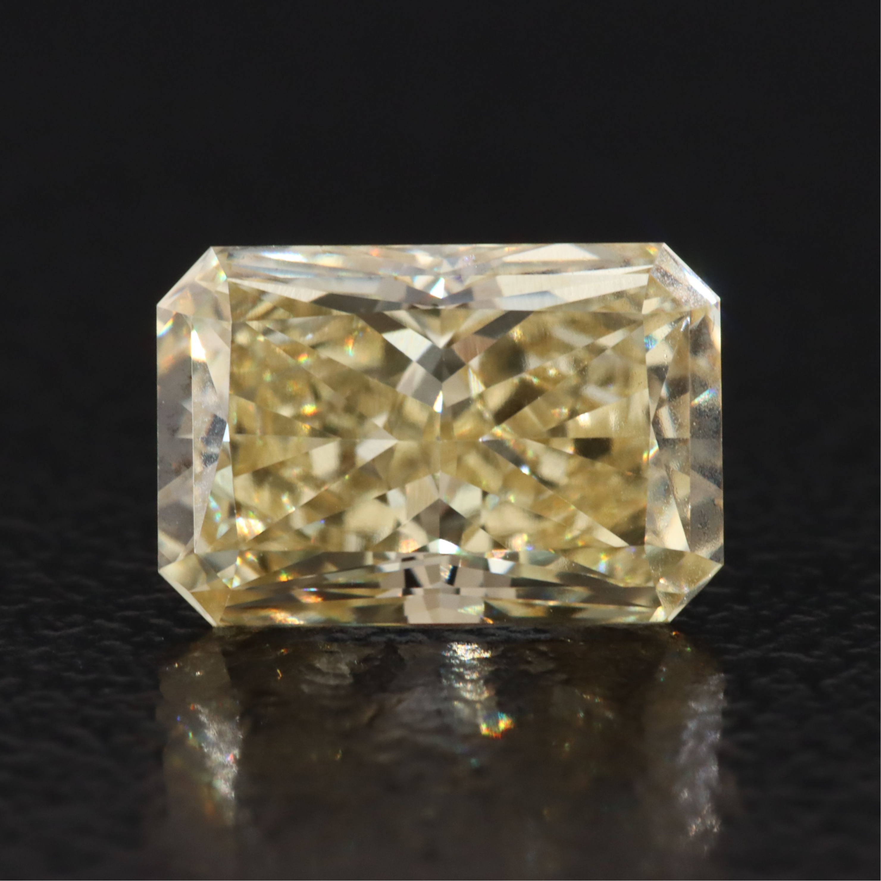 Loose 2.16 CT Lab Grown Fancy Yellow Diamond with IGI Report