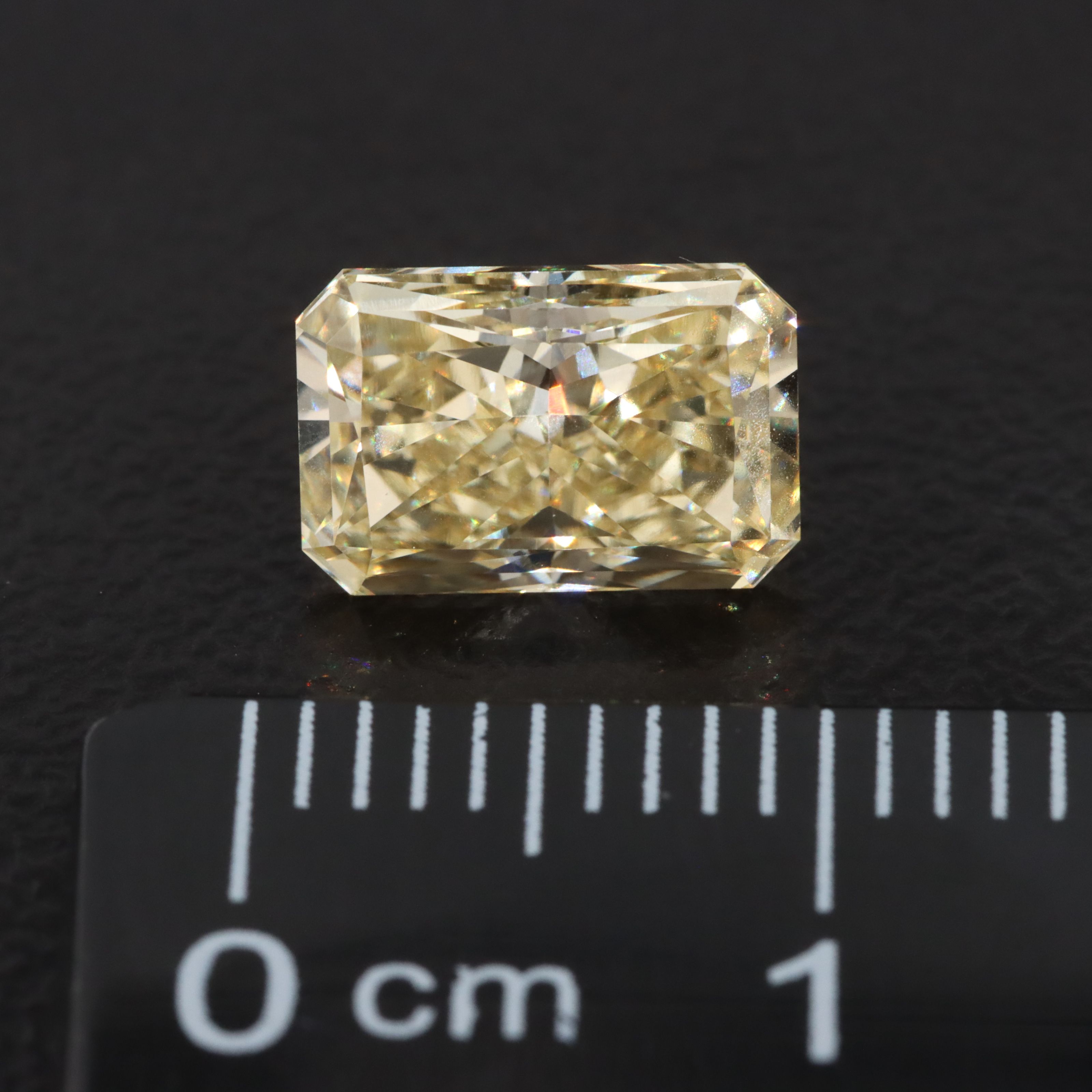 Loose 2.16 CT Lab Grown Fancy Yellow Diamond with IGI Report