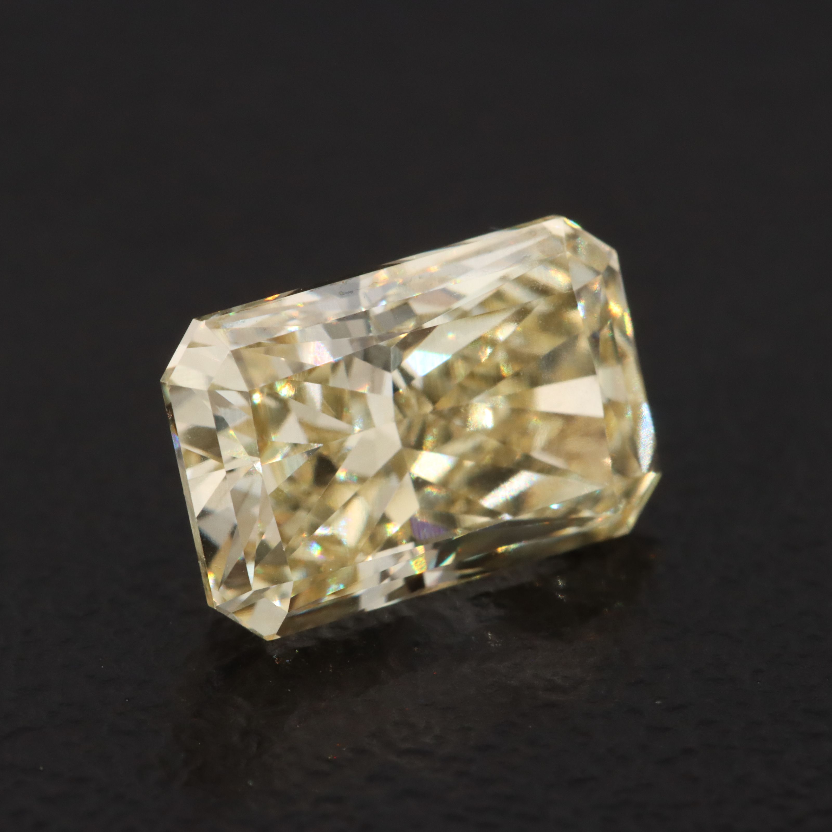 Loose 2.16 CT Lab Grown Fancy Yellow Diamond with IGI Report