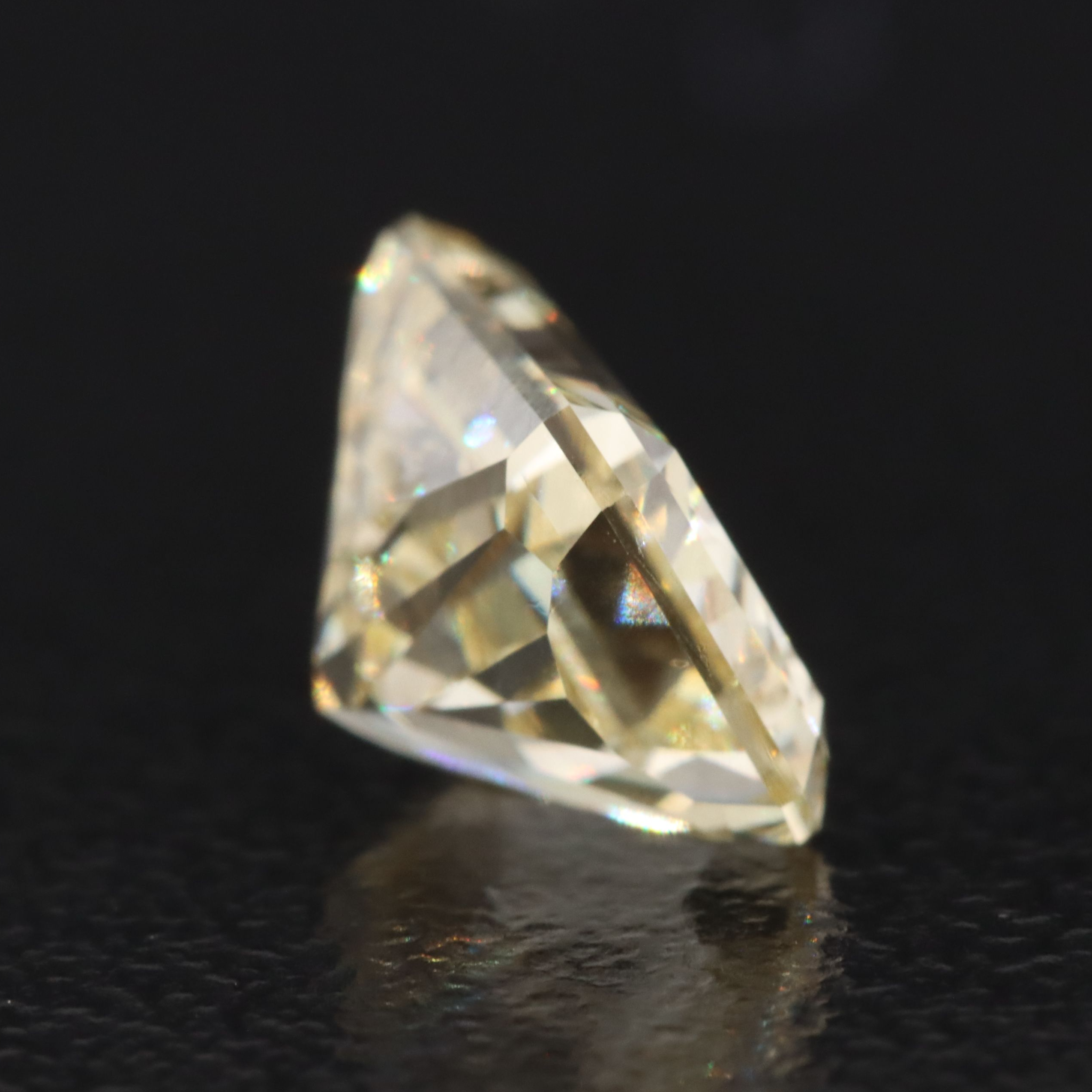Loose 2.16 CT Lab Grown Fancy Yellow Diamond with IGI Report