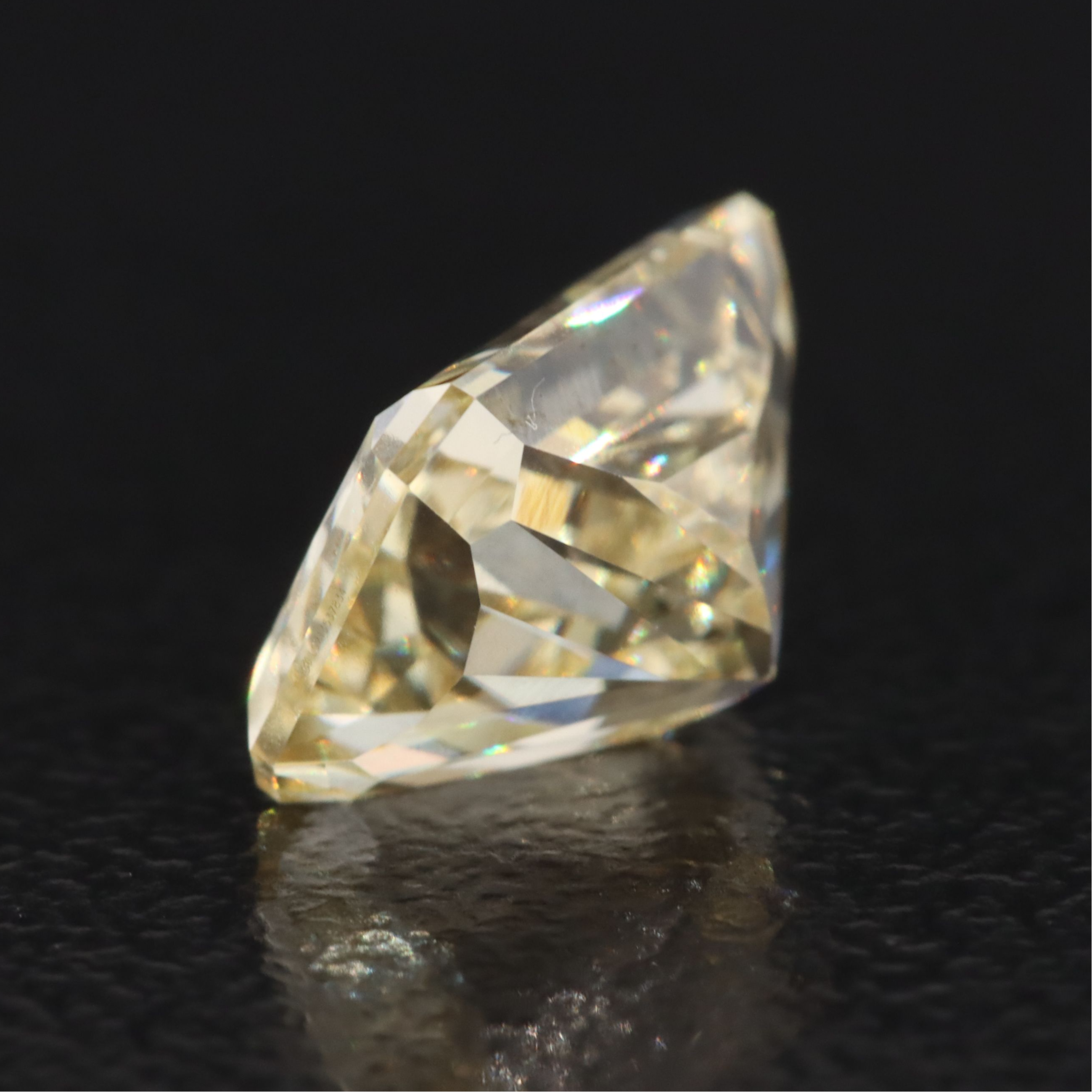 Loose 2.16 CT Lab Grown Fancy Yellow Diamond with IGI Report