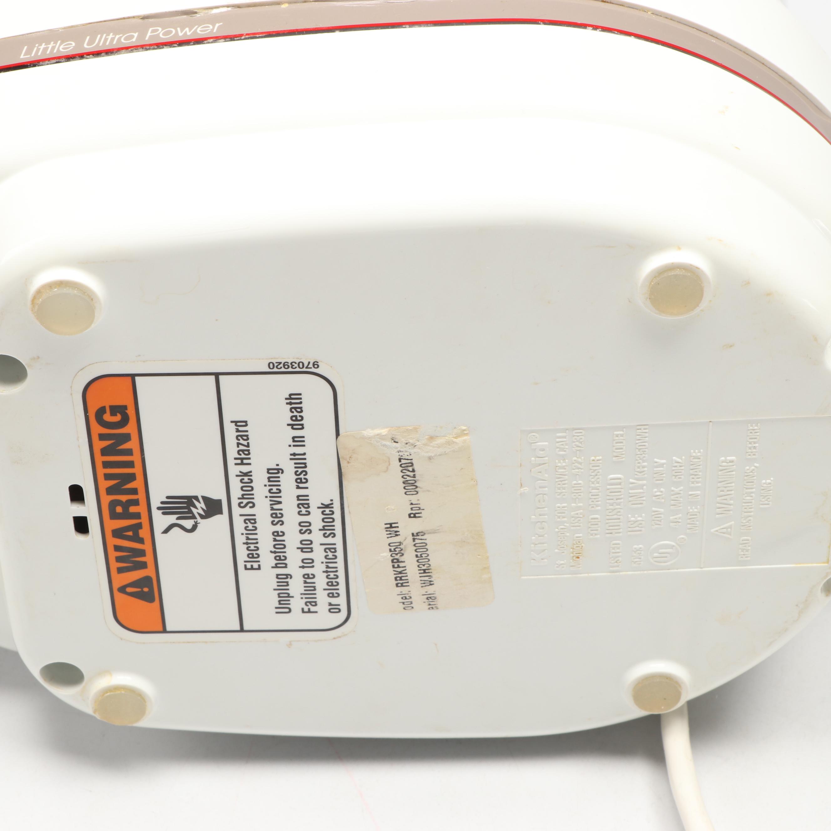 KitchenAid Food Processor and Sabatier Grater, Other Baking Utensils and Ware