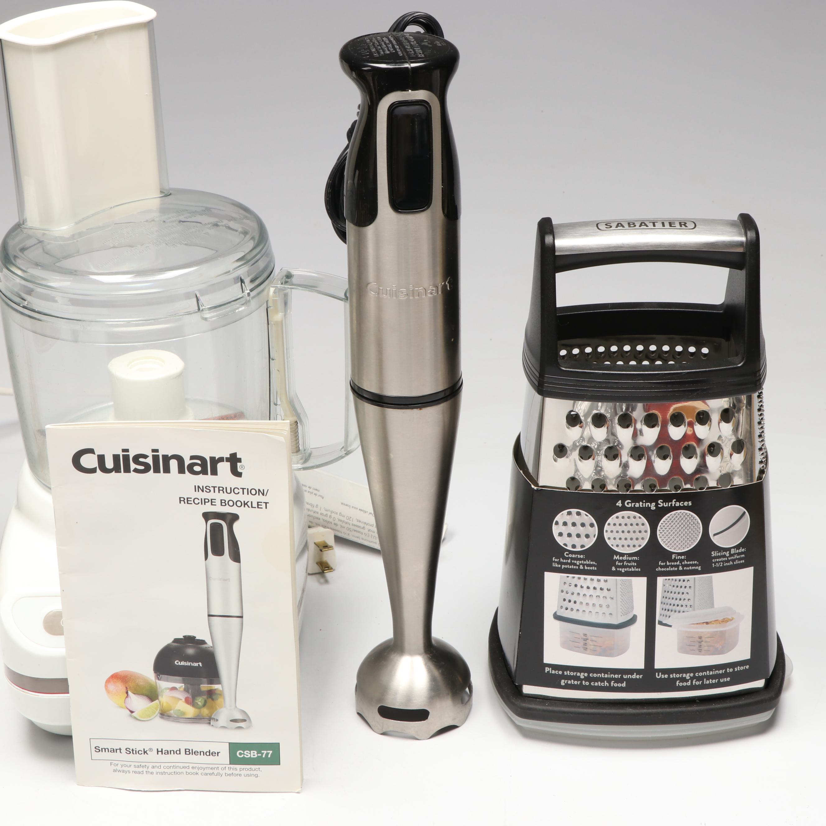 KitchenAid Food Processor and Sabatier Grater, Other Baking Utensils and Ware