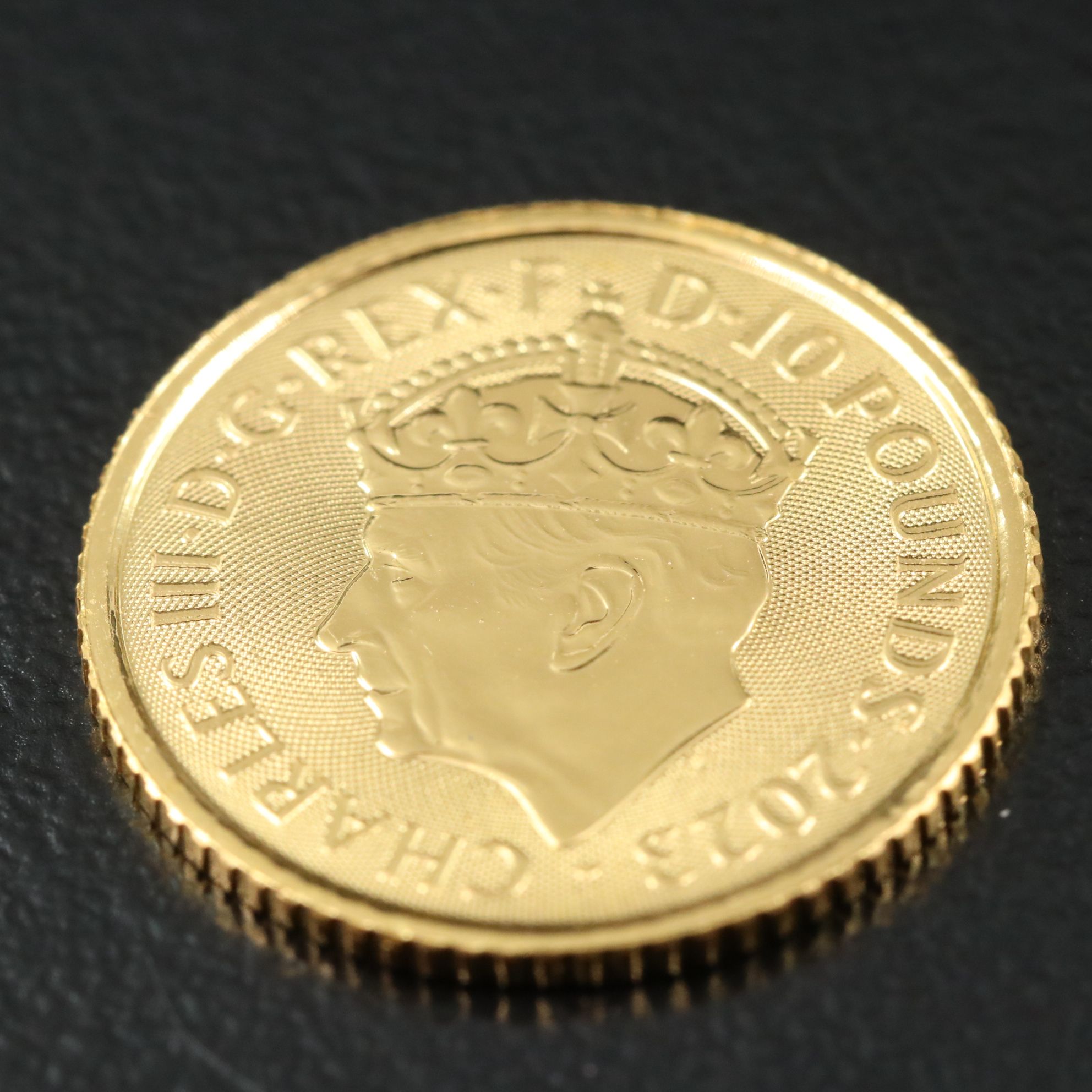 2023 10 GBP 1/10th OZT Gold Coin King Charles III
