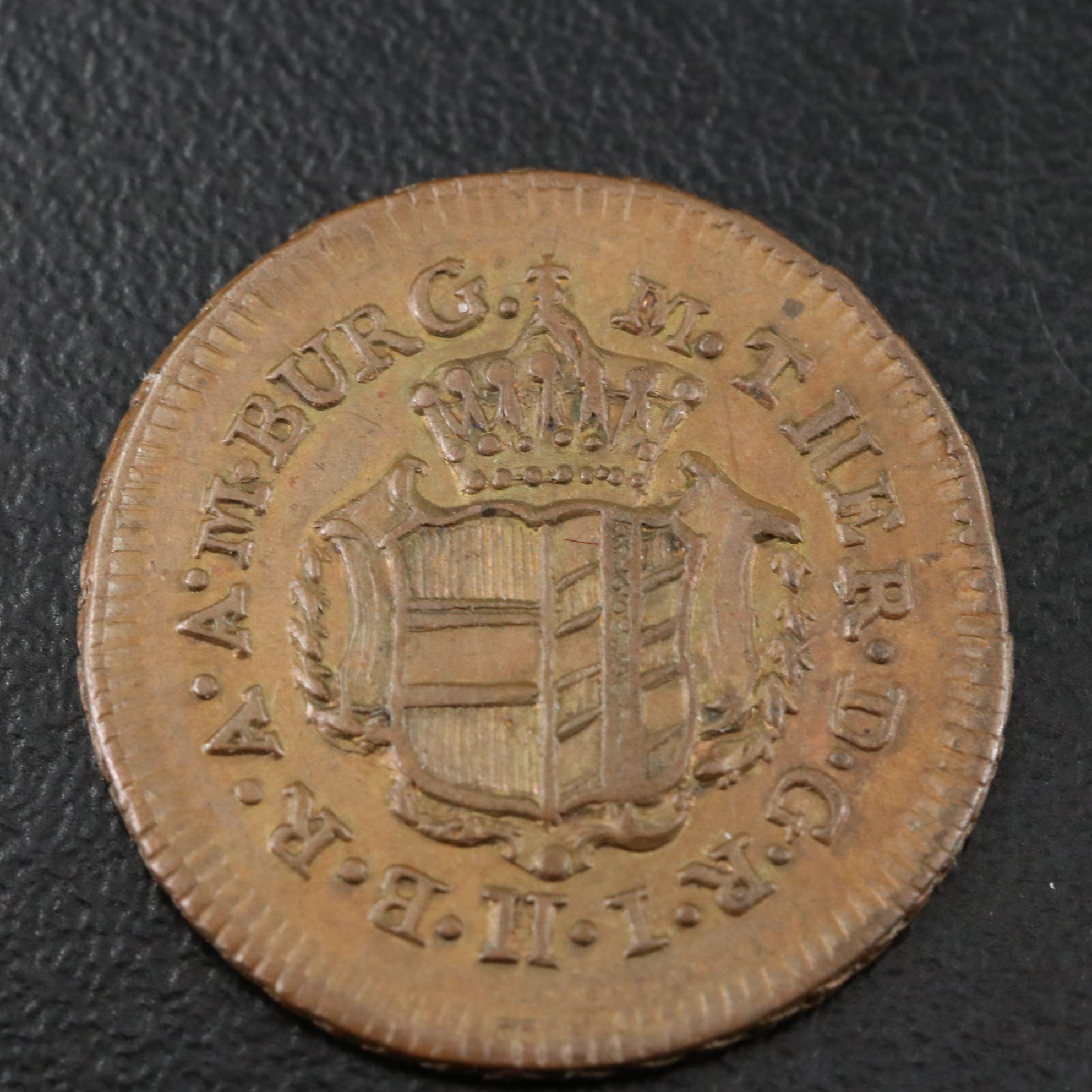 1772 Austria One Quarter Kreuzer Copper Coin