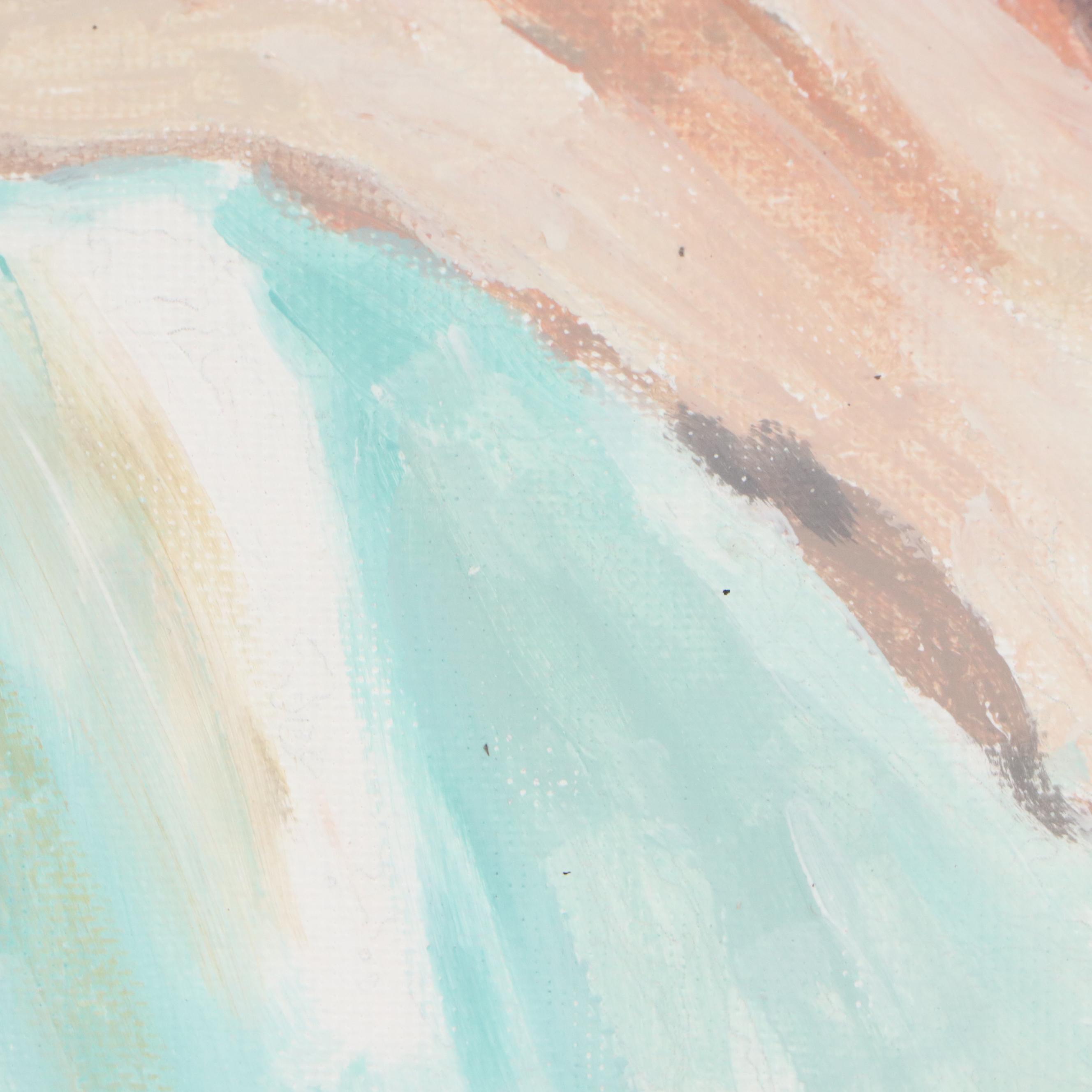 Brittony Martin Acrylic Painting of Female Nude with Tiara, 21st Century