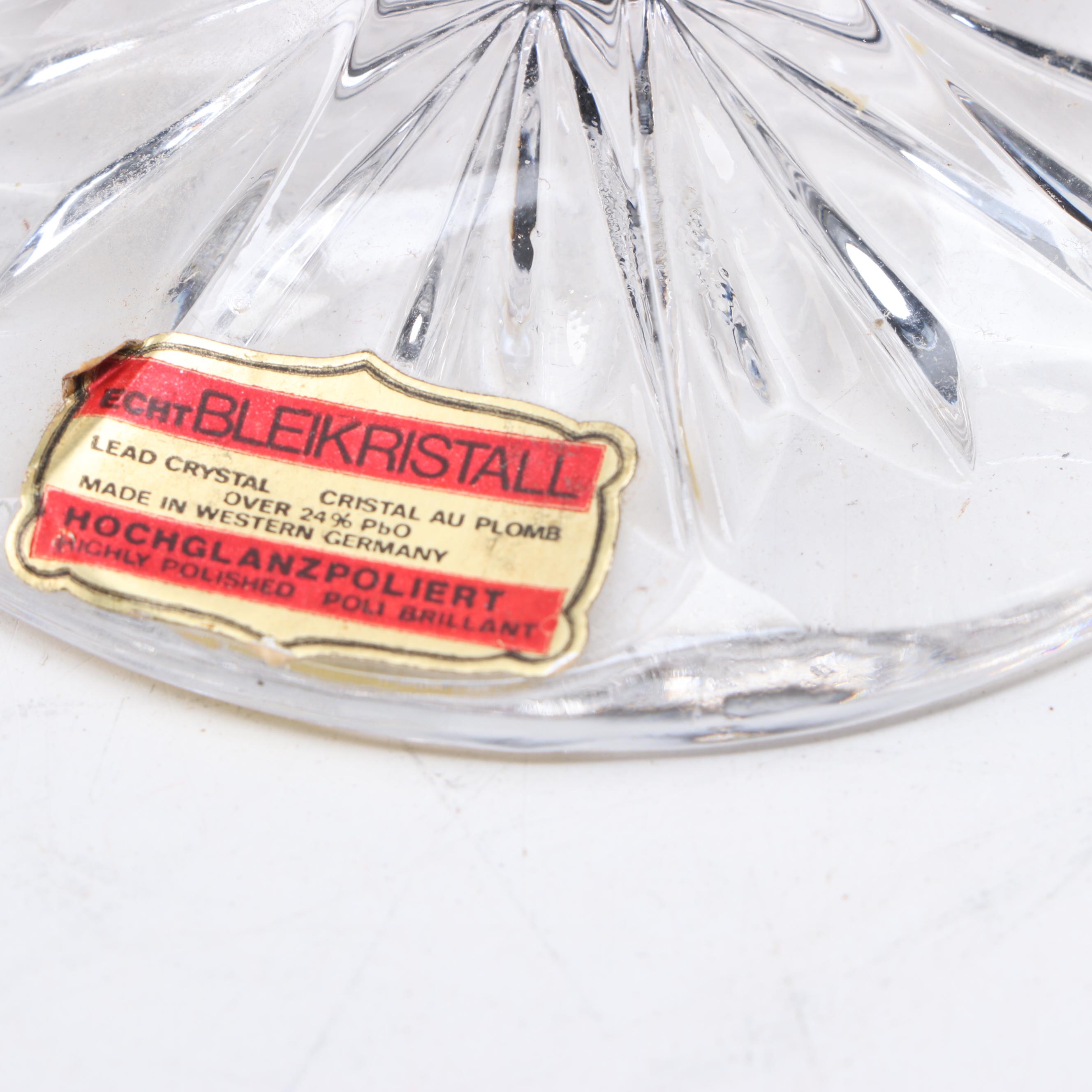 Cut to Clear Crystal Vase with Slag Glass Hen on Nest