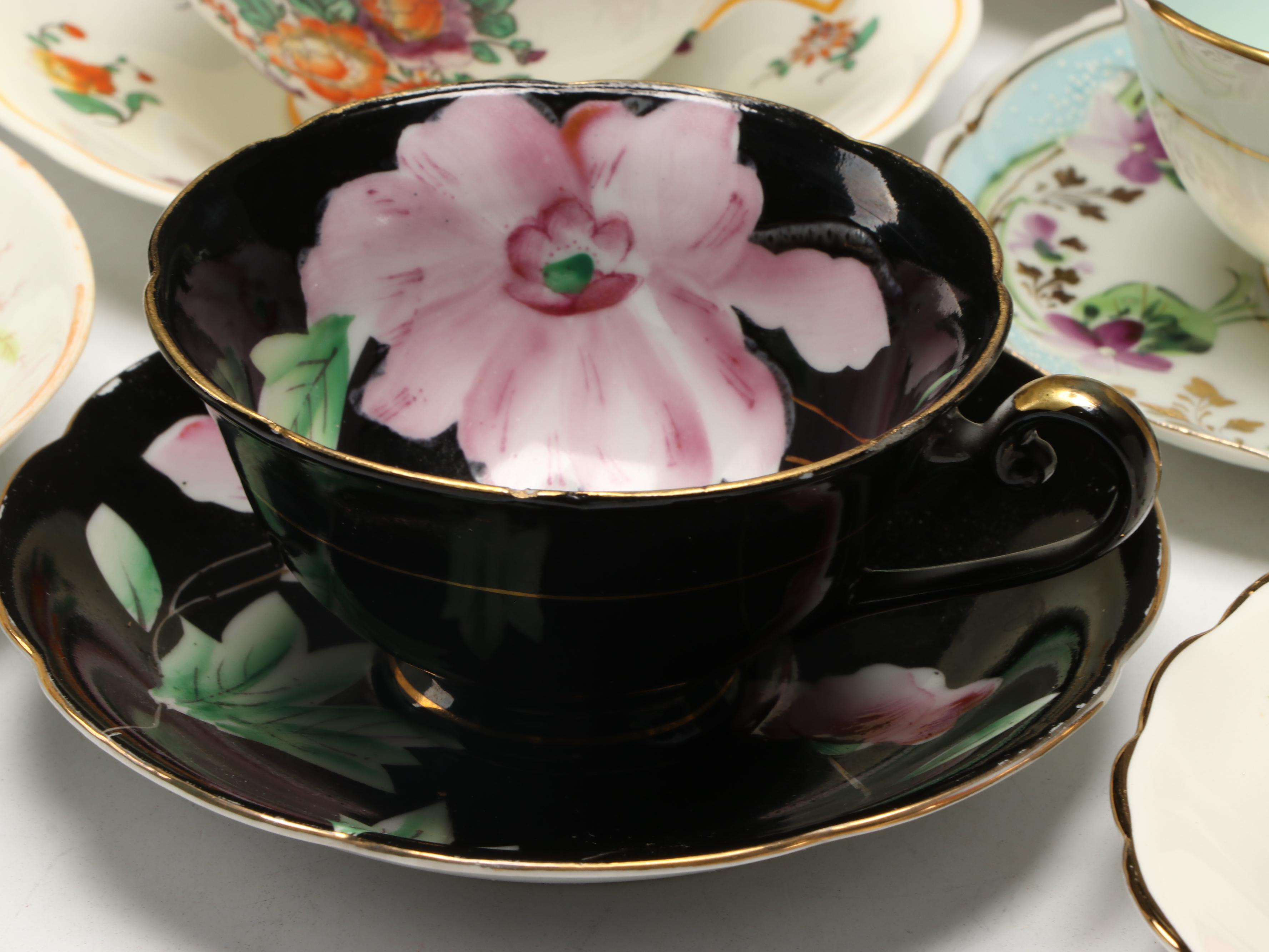 Royal Grafton, Paragon, and More Assorted Porcelain Teacups and Saucers