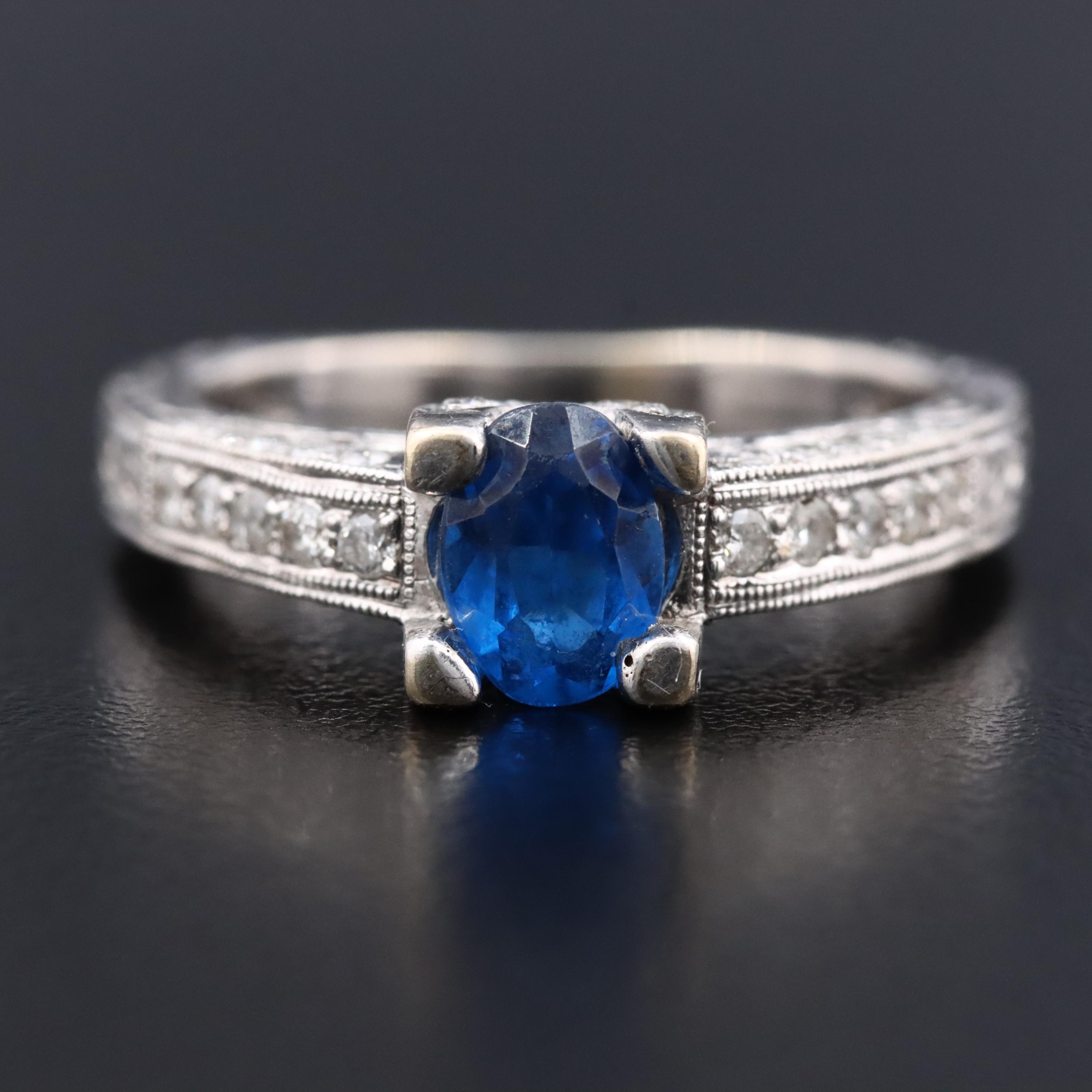 18K Spinel and Diamond Ring