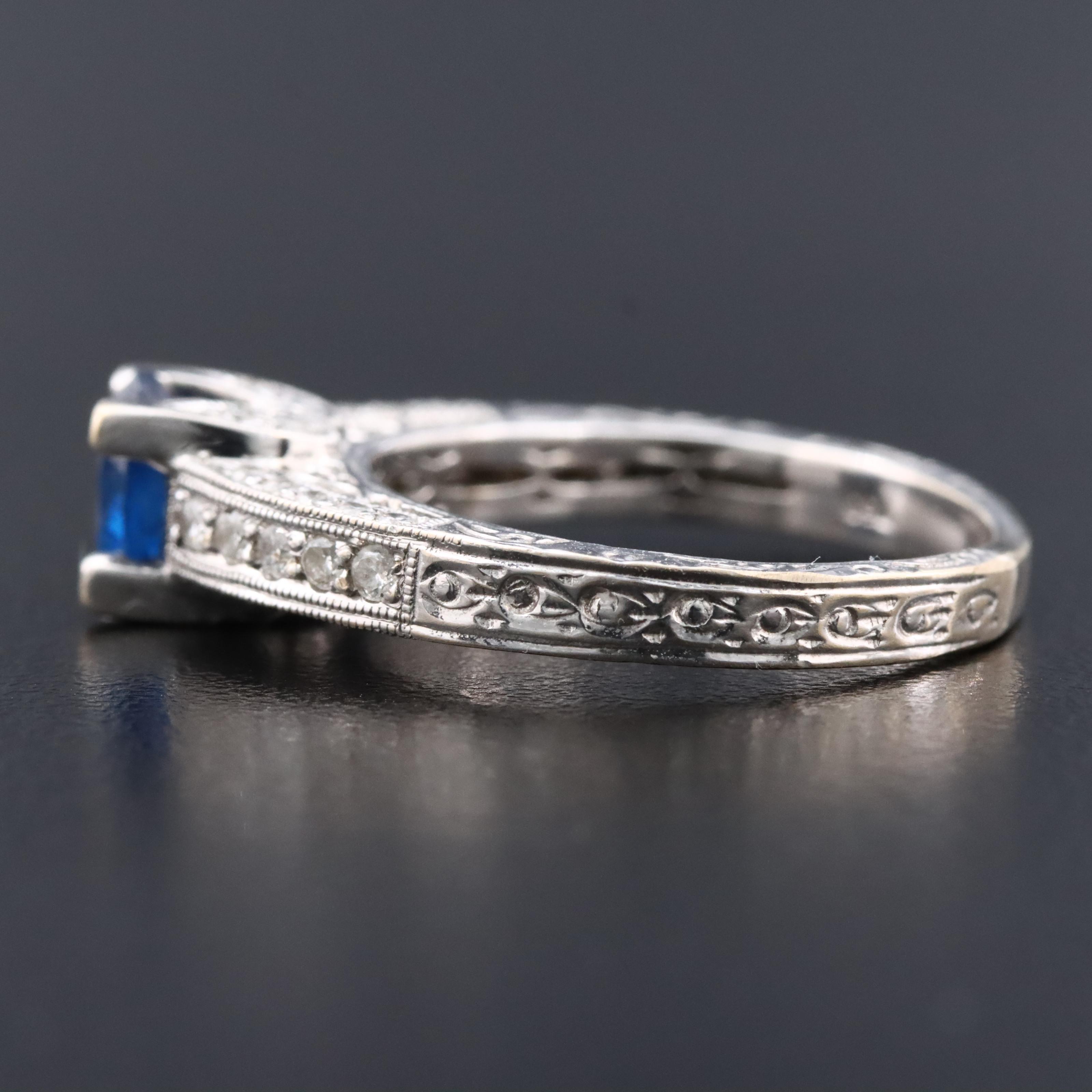 18K Spinel and Diamond Ring