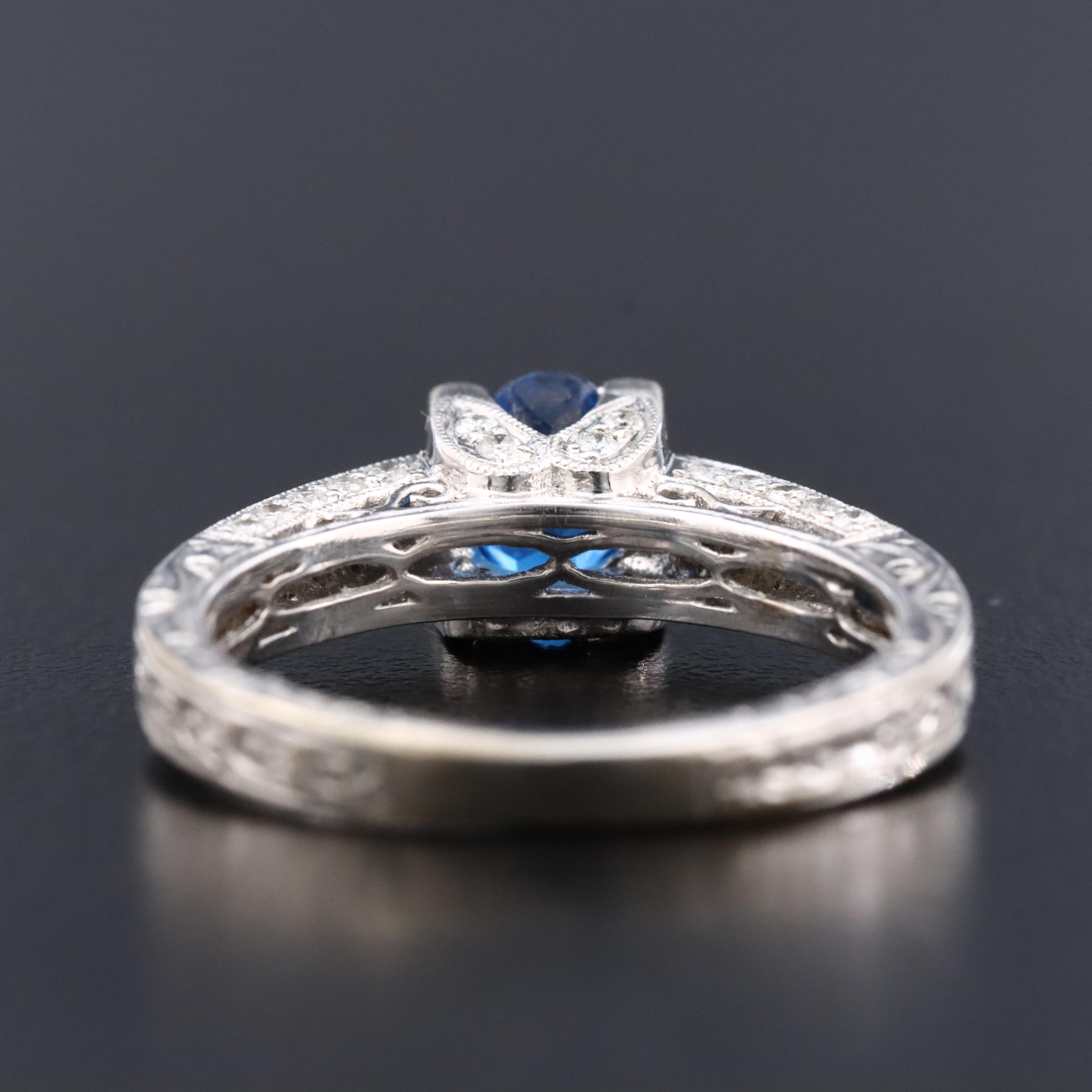 18K Spinel and Diamond Ring