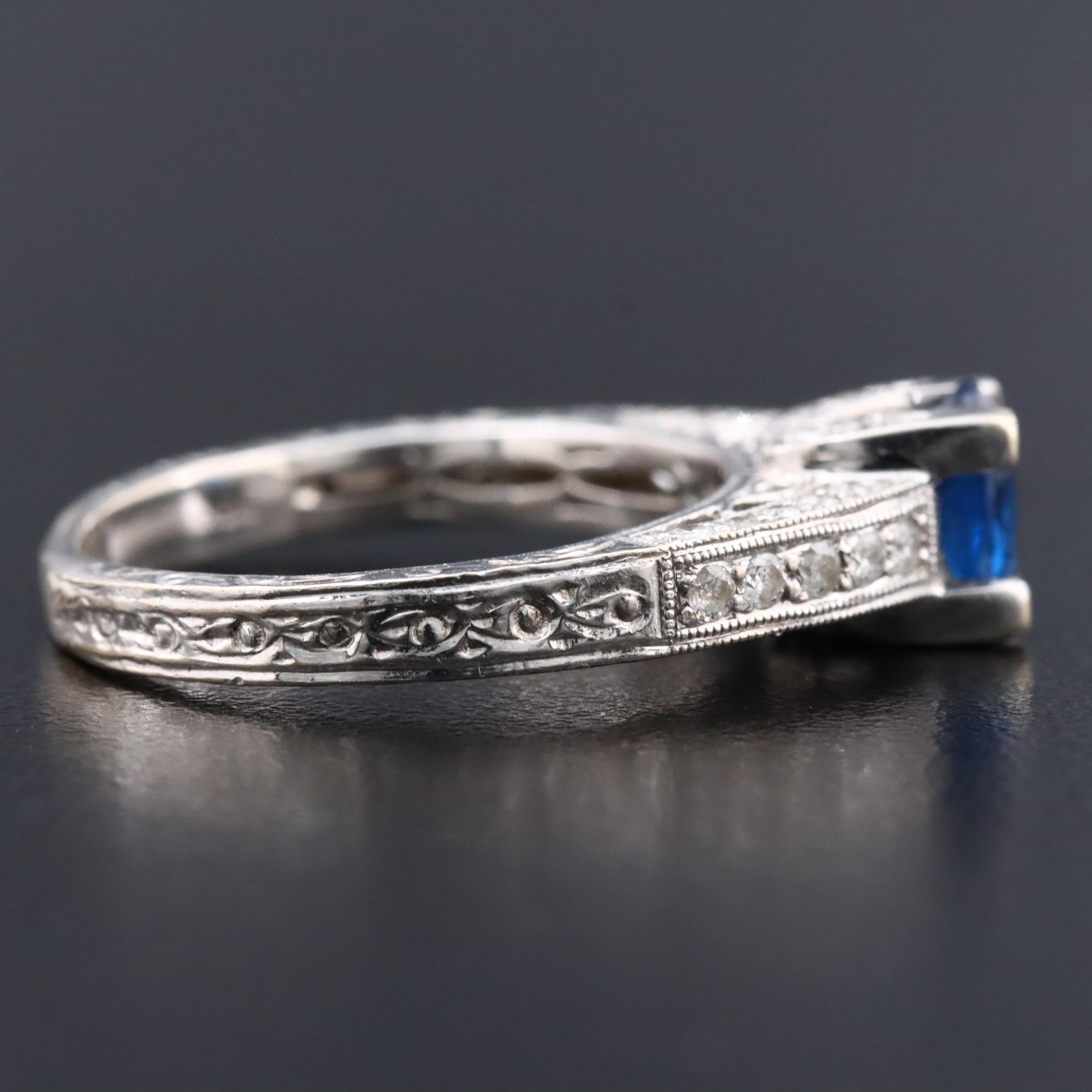 18K Spinel and Diamond Ring