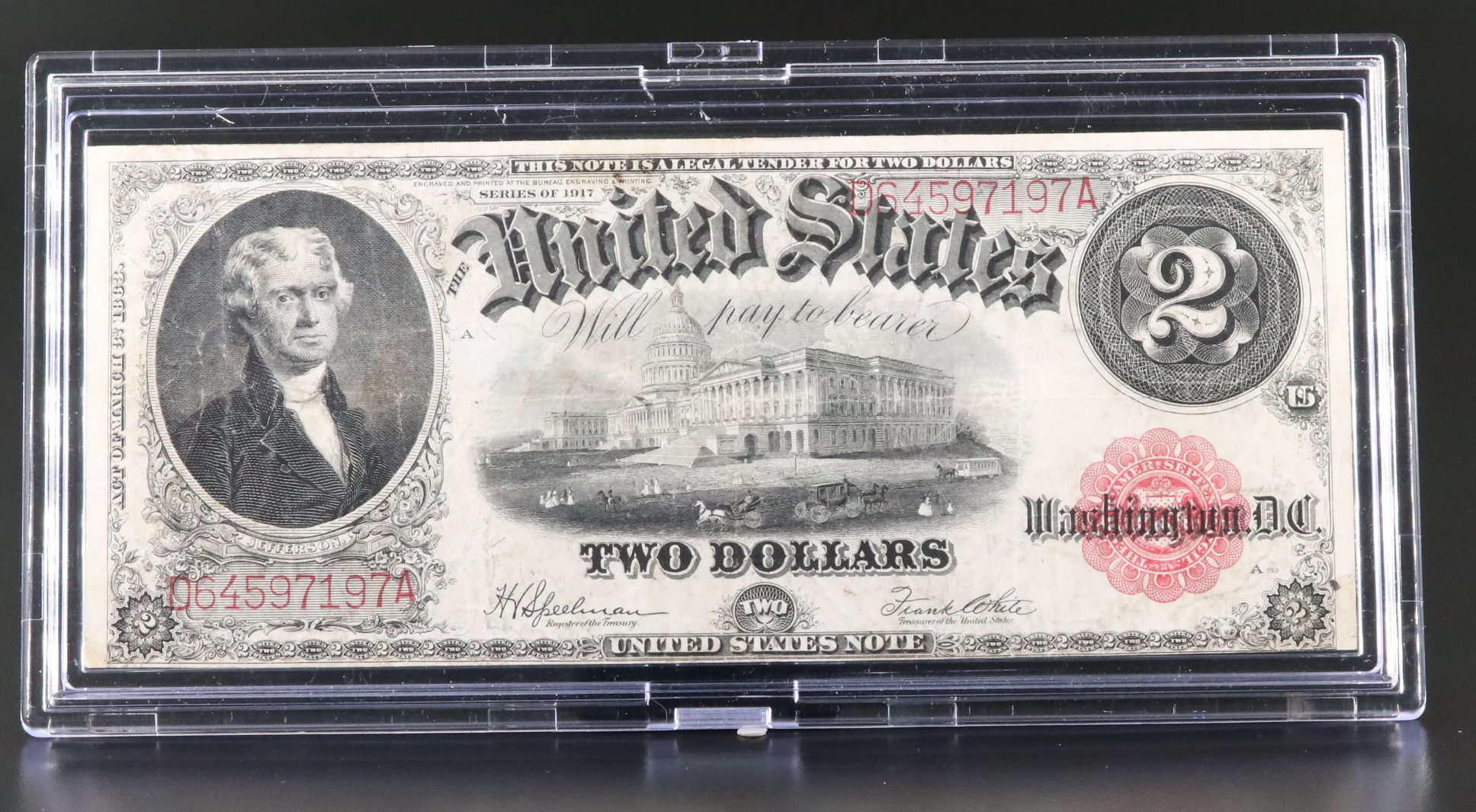 U.S. 1917 Two Dollar Legal Tender Note