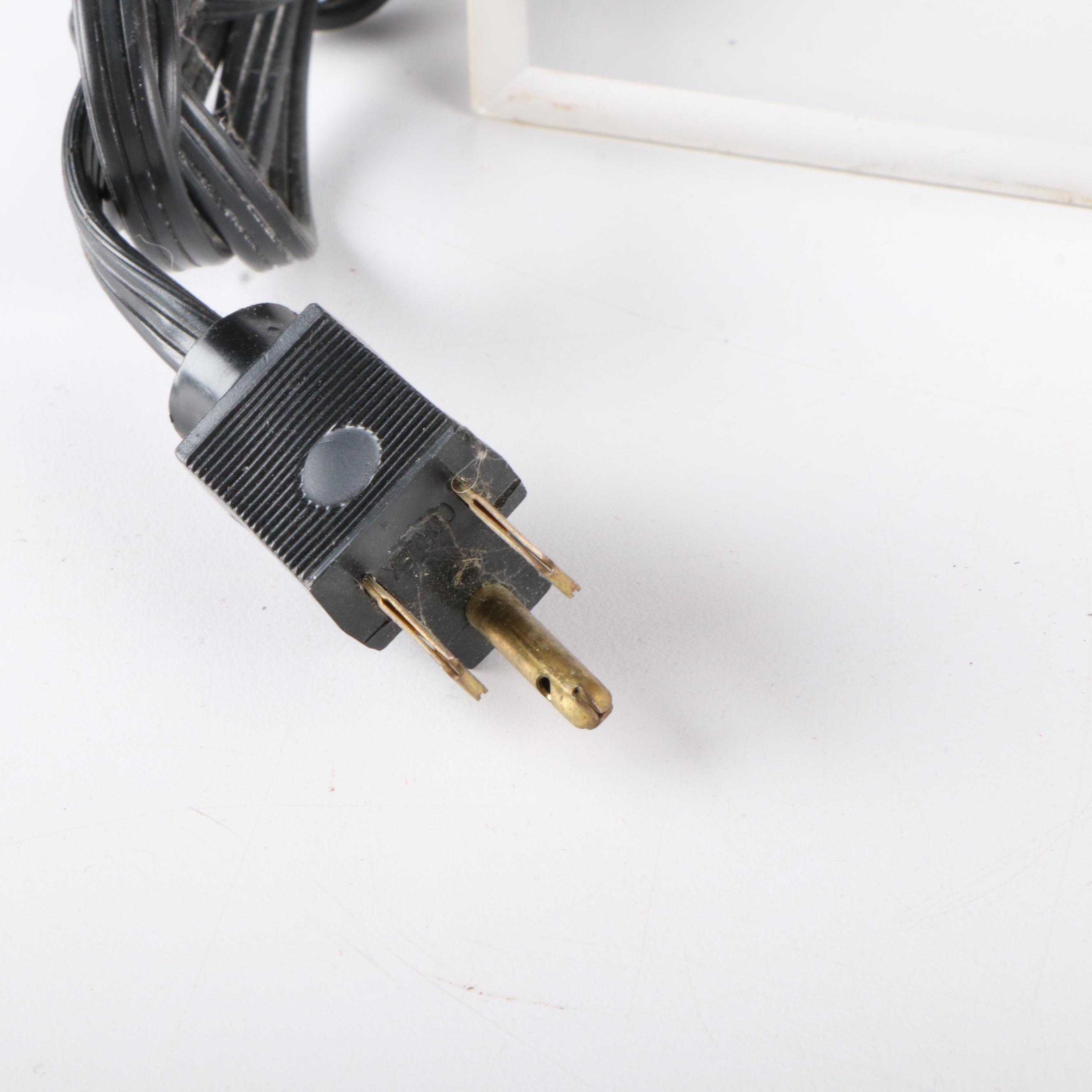 Baseball Memorabilia Display Cabinet and Coors Beer Electric Sign