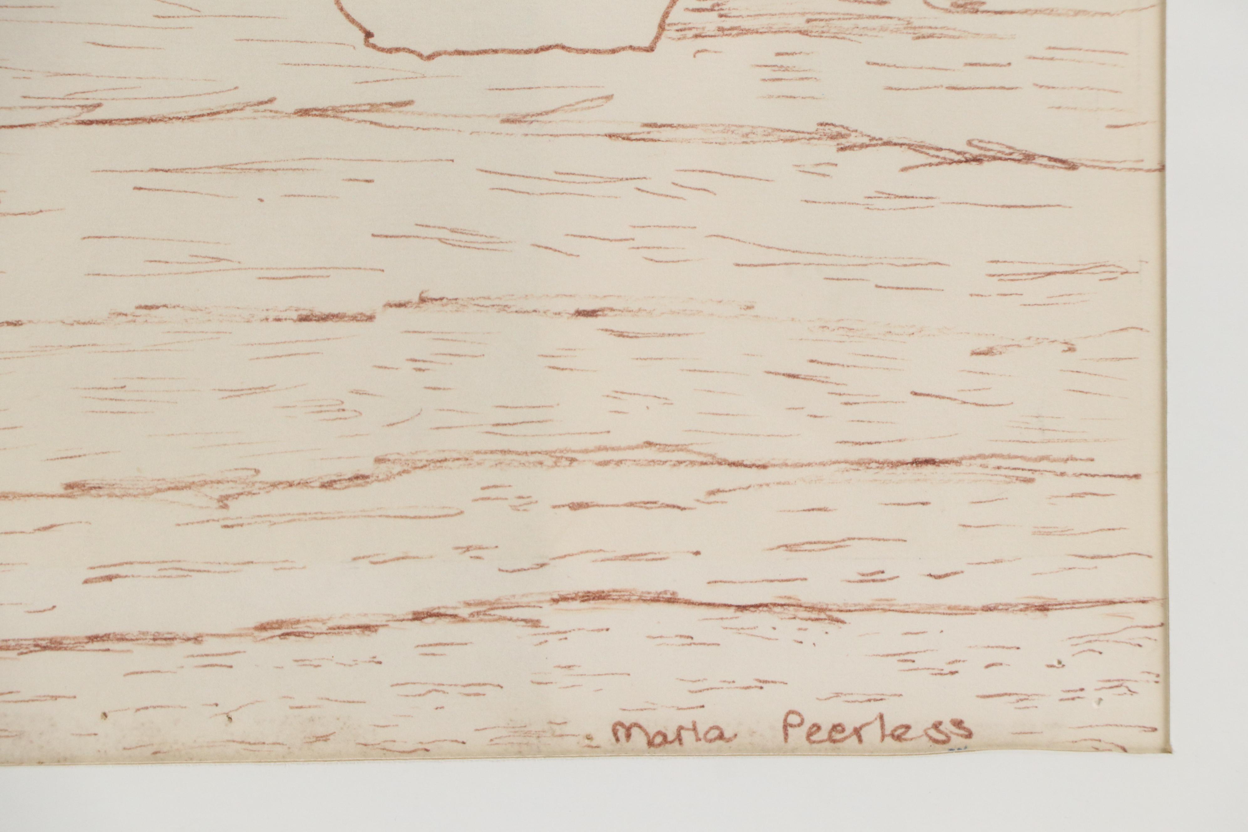 Maria Peerless Lithograph of Stylized Shoes, Late 20th to 21st Century