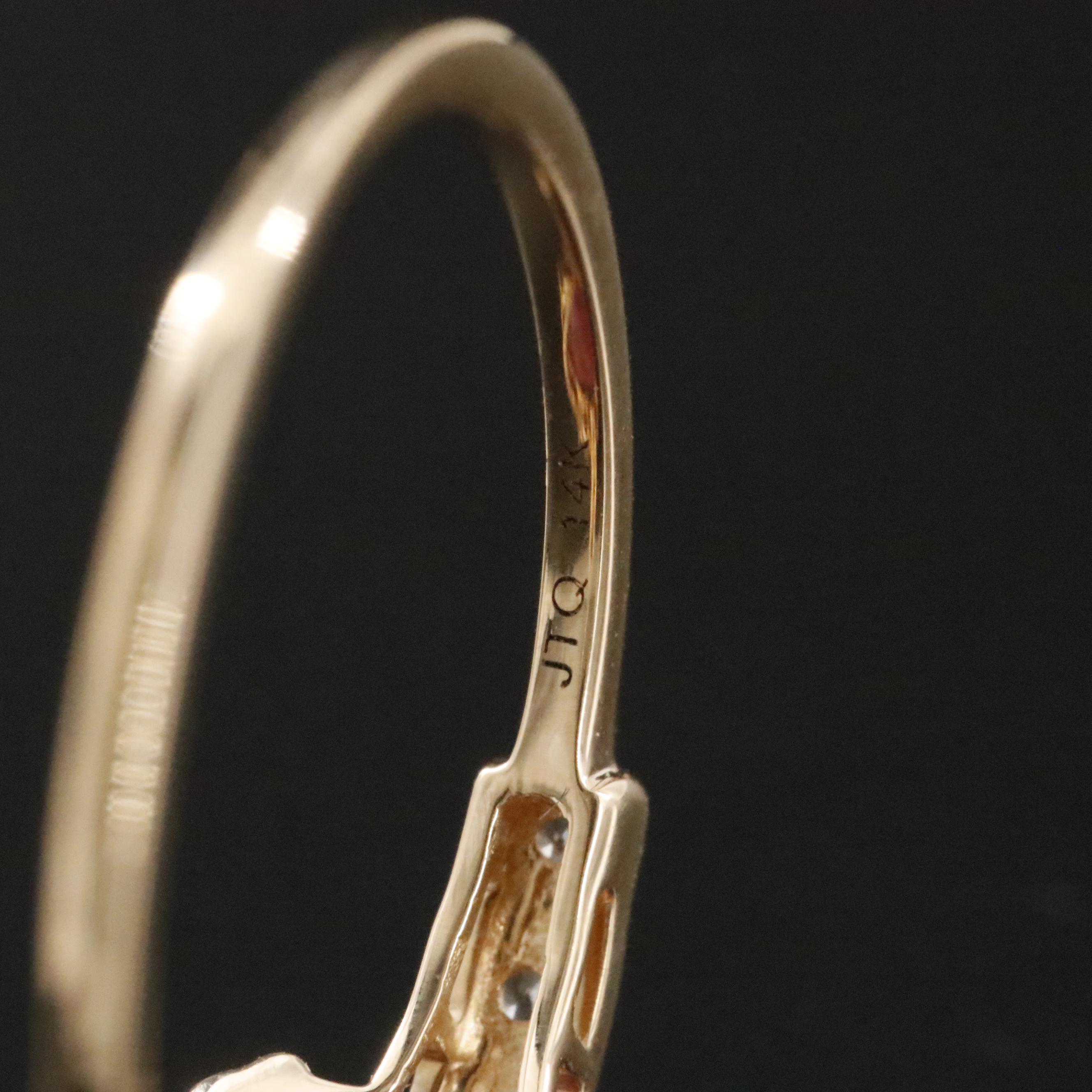 14K Ruby and White Sapphire Ring