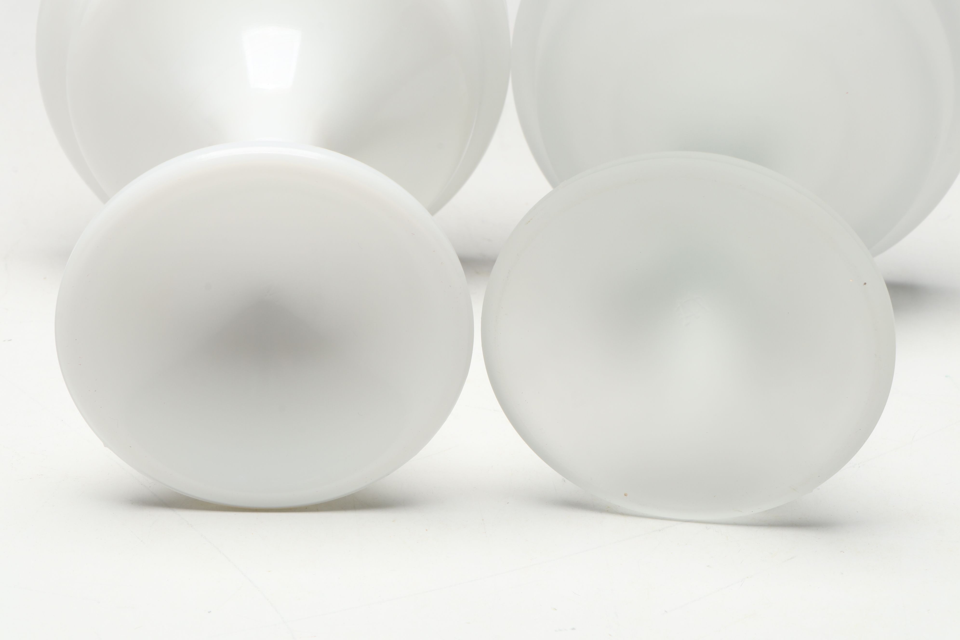 Westmoreland and Other Milk Glass Pedestal Fairy Lamps