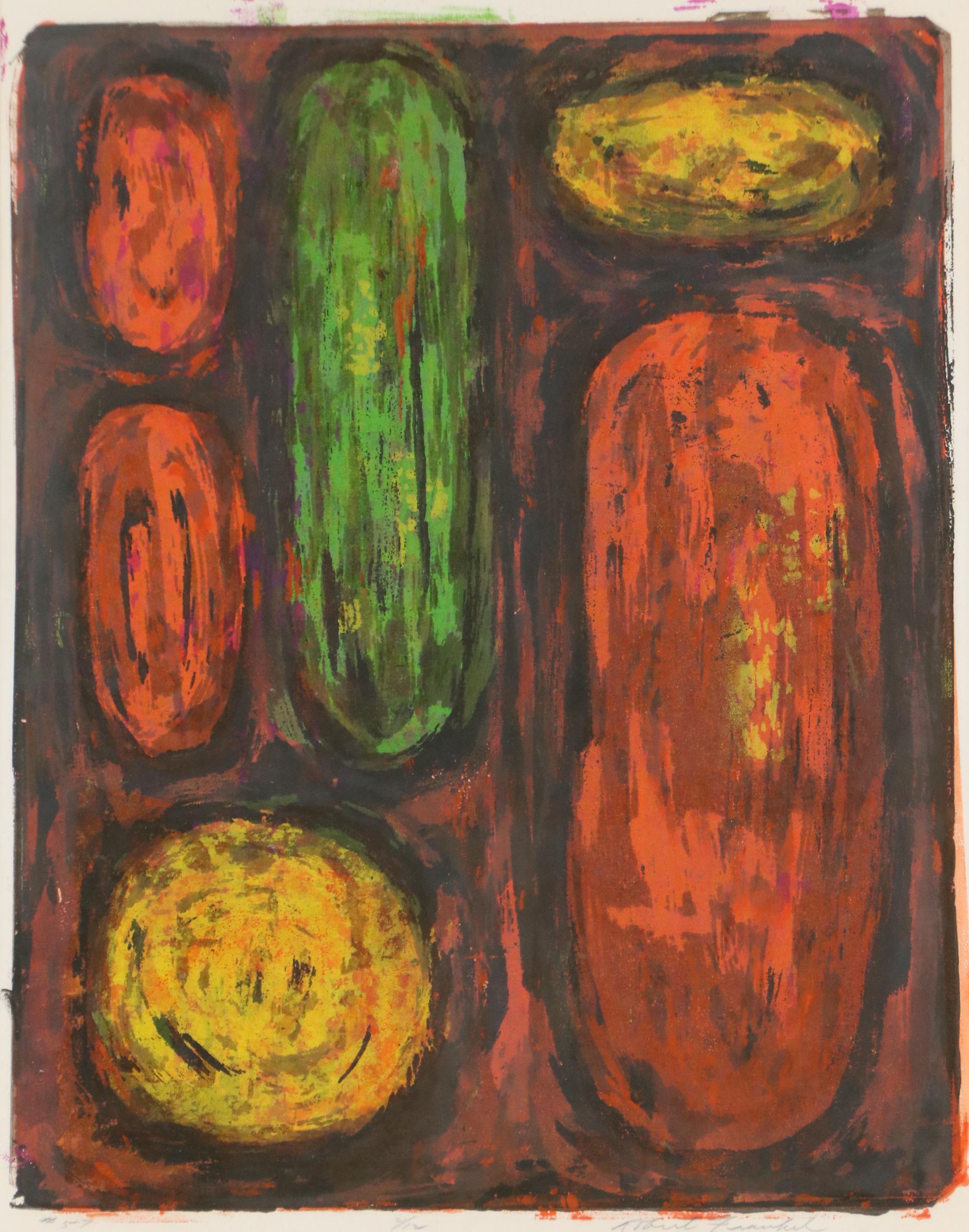 Robert Frankel Abstract Color Lithograph "#57," Late 20th Century