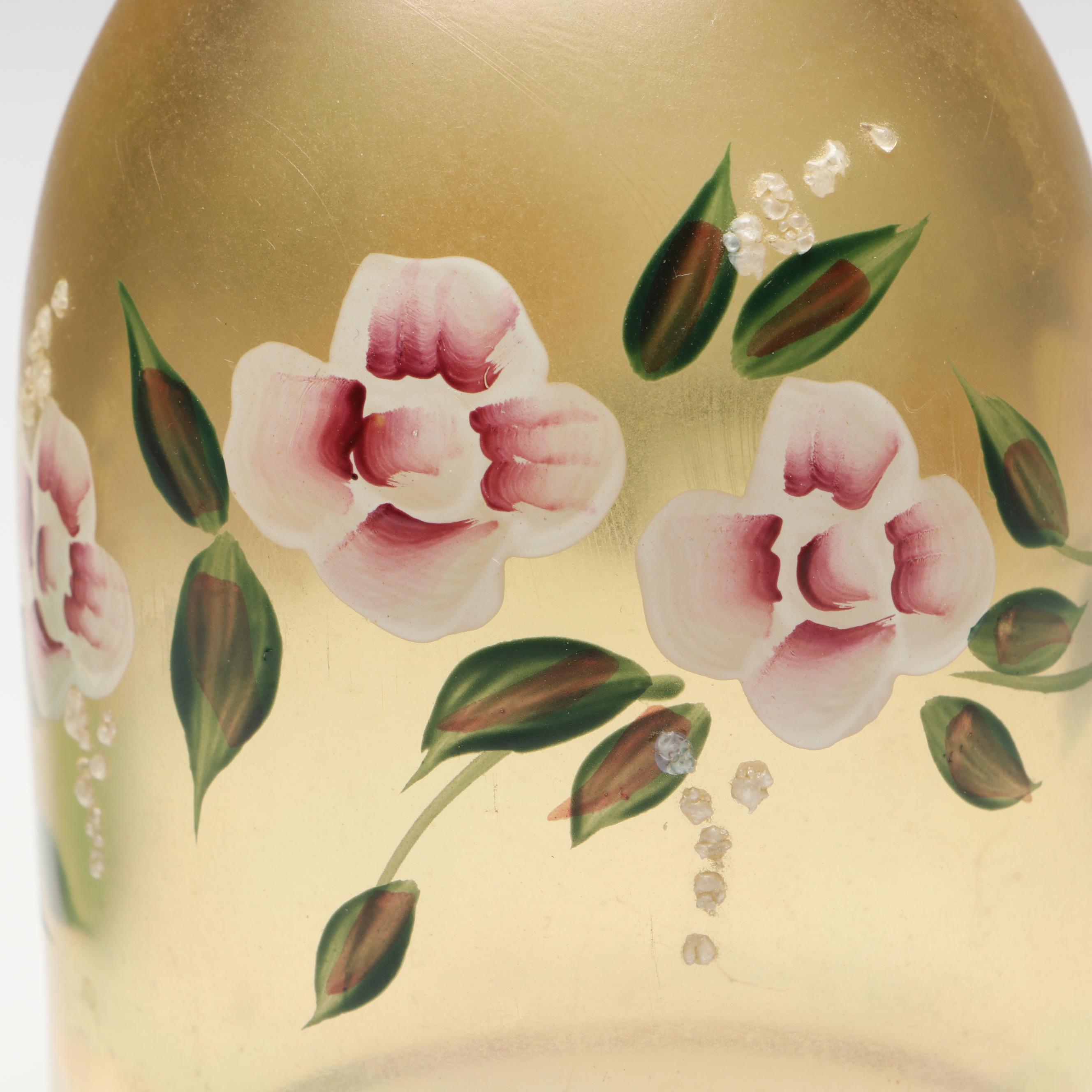 Fenton Hand-Painted Fairy Lamps