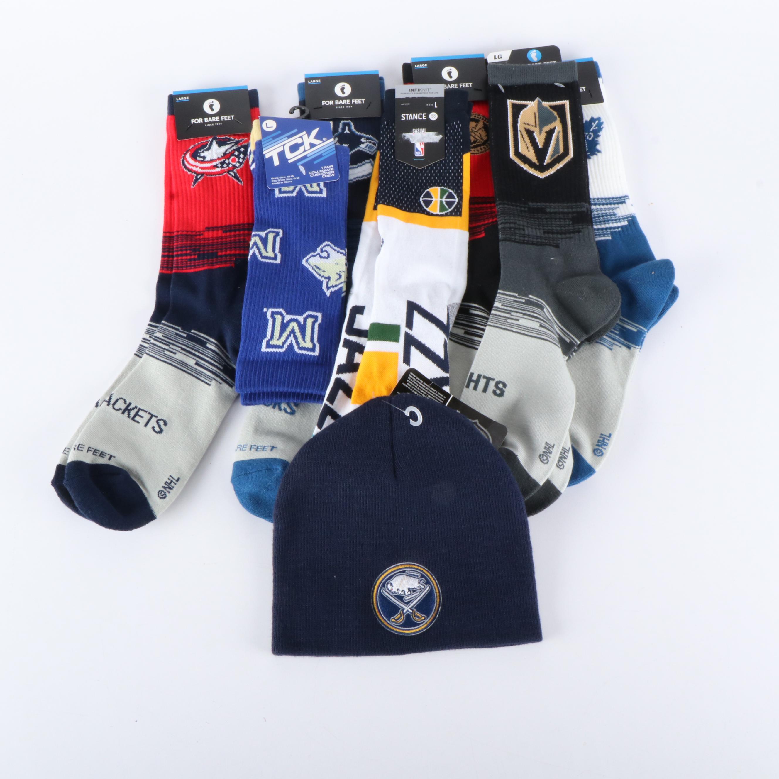 Toronto Maple Leafs, Utah Jazz, and More Sports Themed Socks