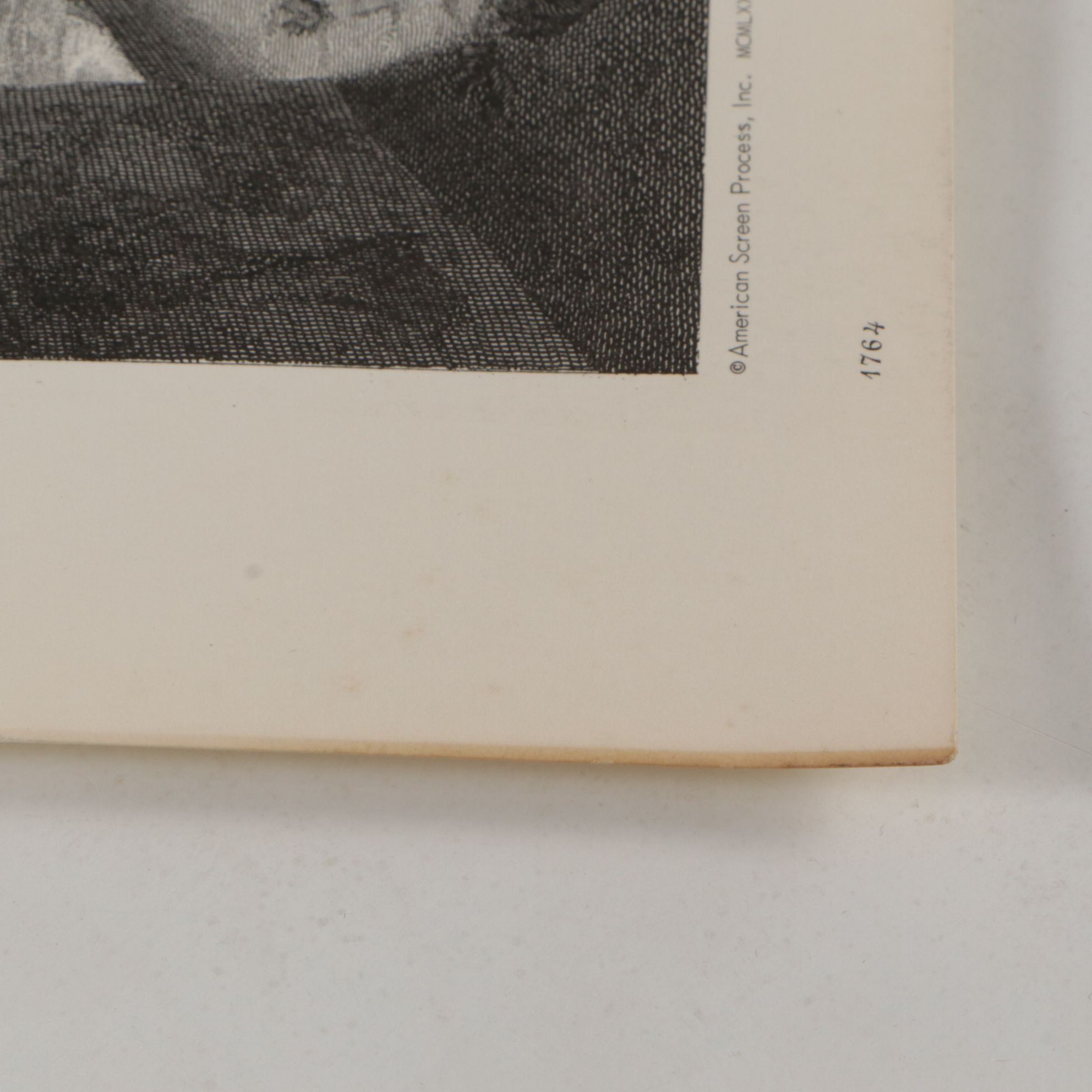 American Screen Process Uncut Lithograph Sheets with "The Astronomer", 1970