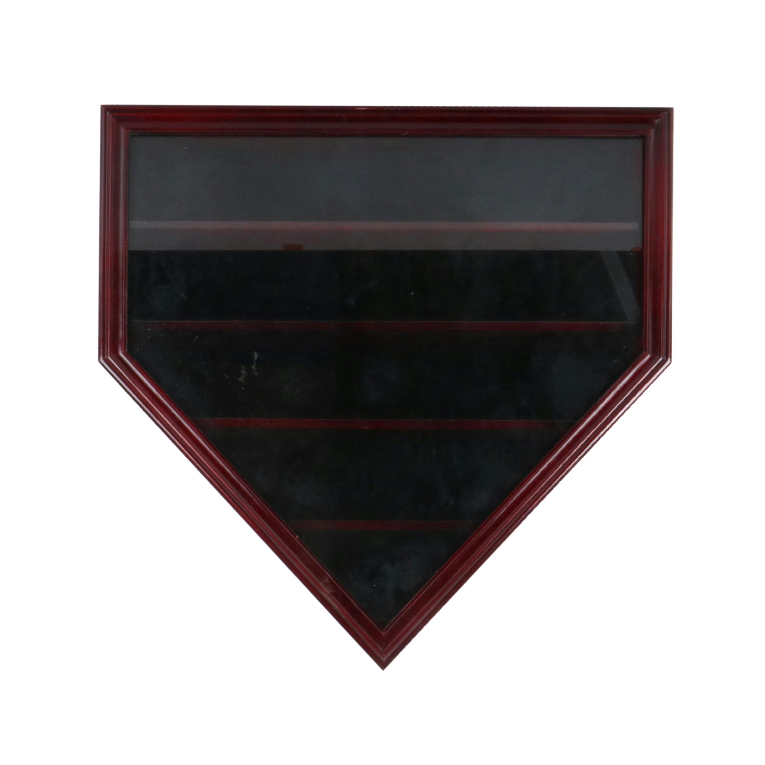 Baseball Memorabilia Display Cabinet and Coors Beer Electric Sign