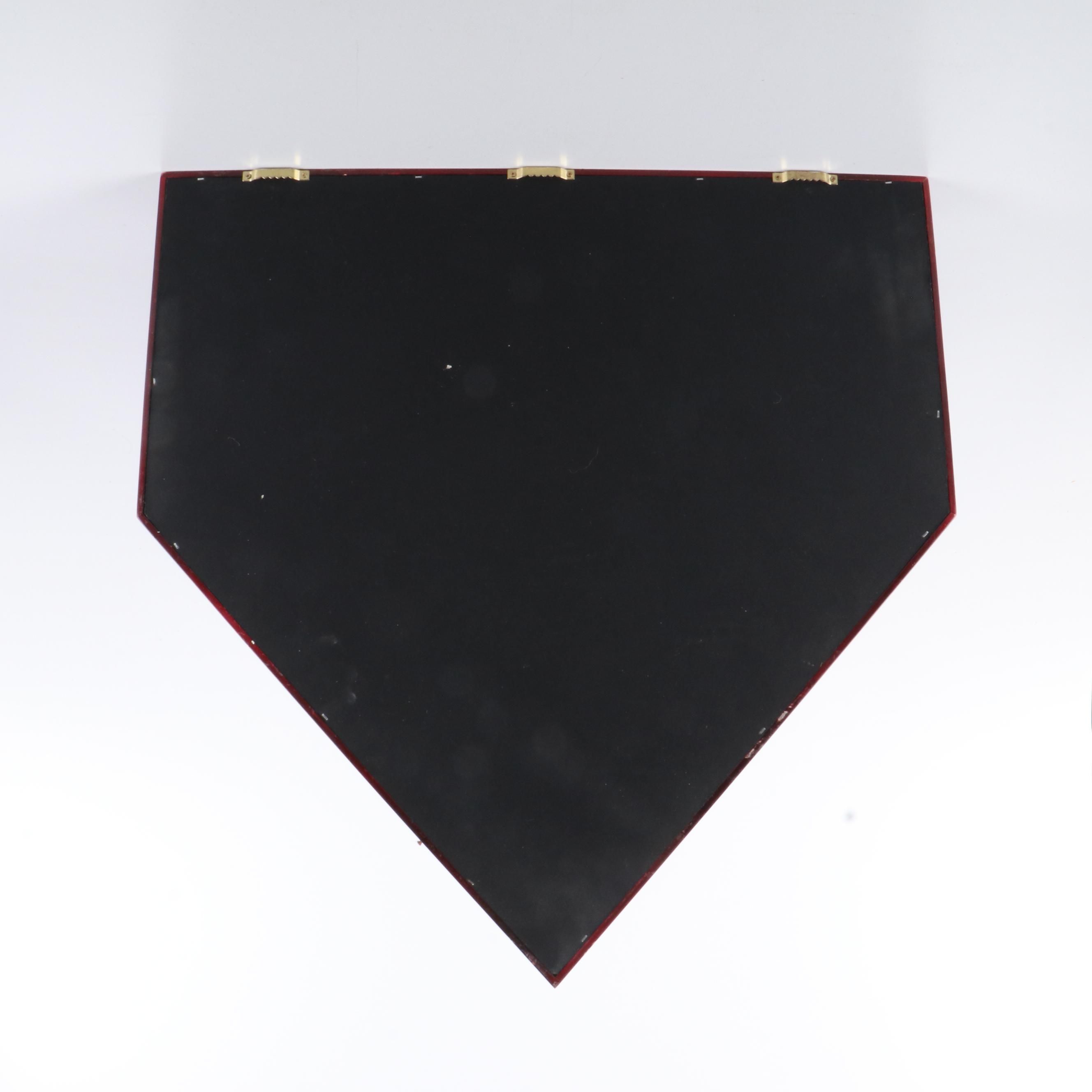 Baseball Memorabilia Display Cabinet and Coors Beer Electric Sign