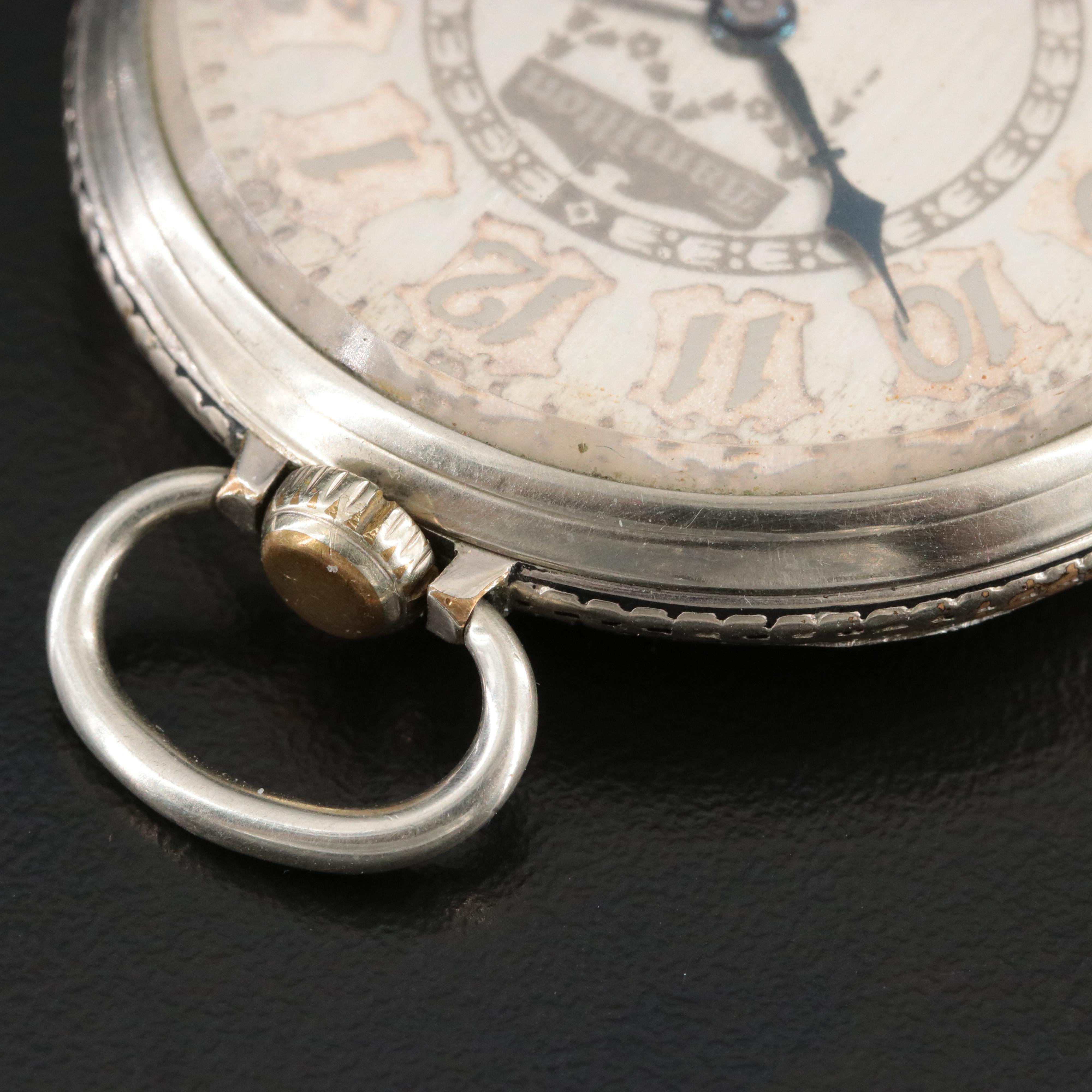 1934 Hamilton Gold Filled Ornate Dial Pocket Watch