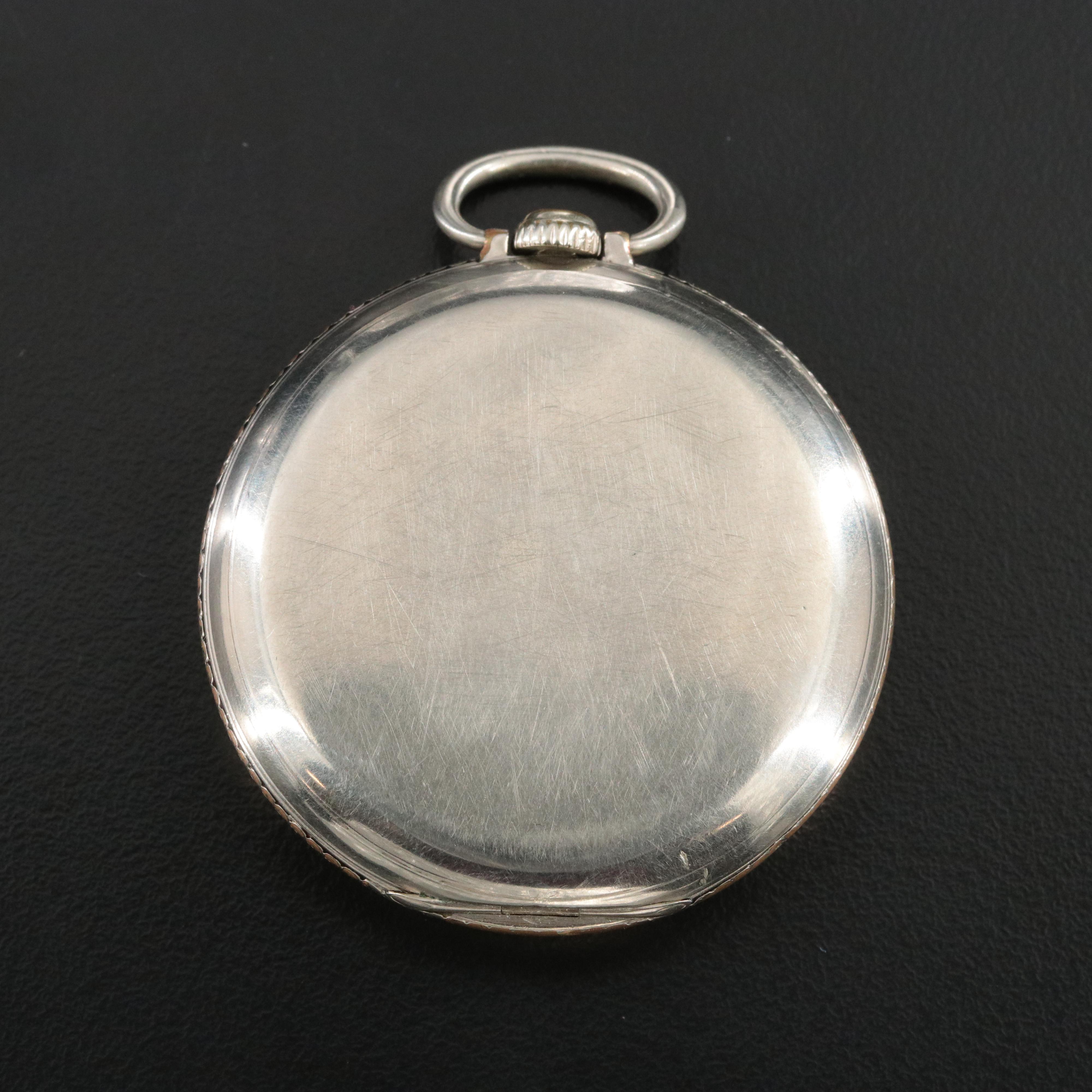 1934 Hamilton Gold Filled Ornate Dial Pocket Watch