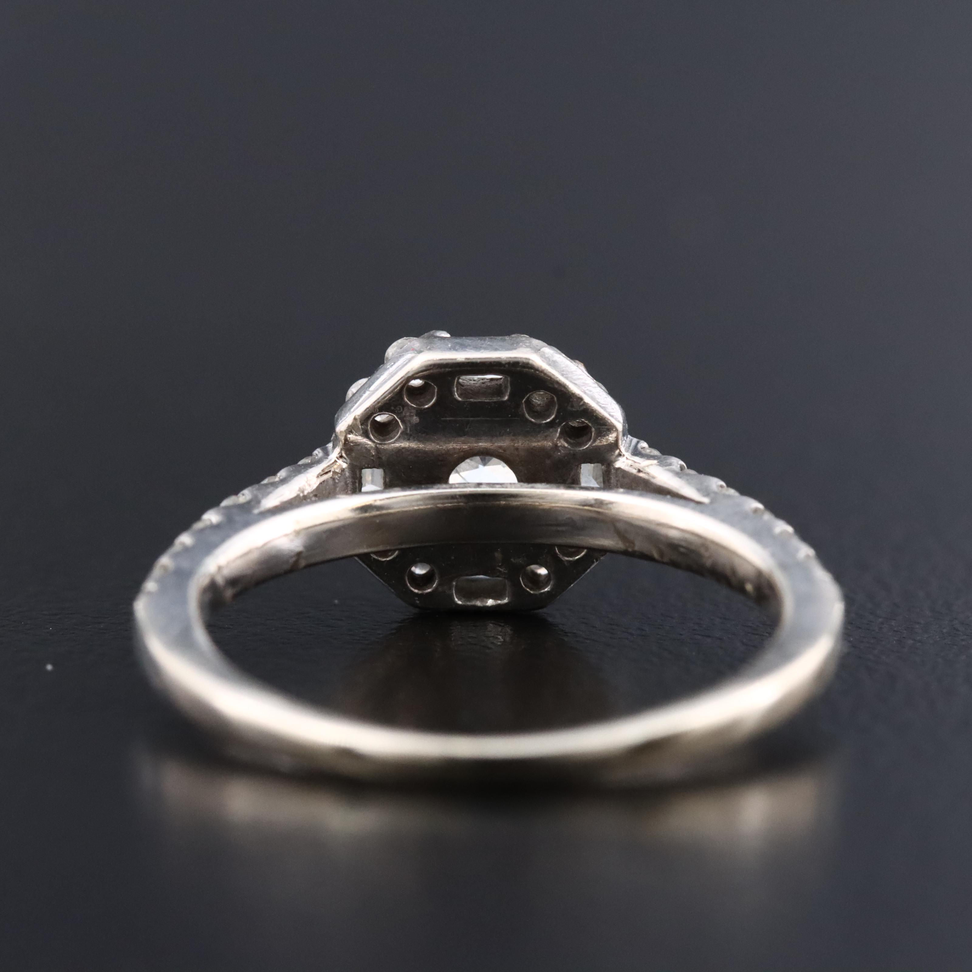 14K 0.79 CTW Diamond Halo Ring