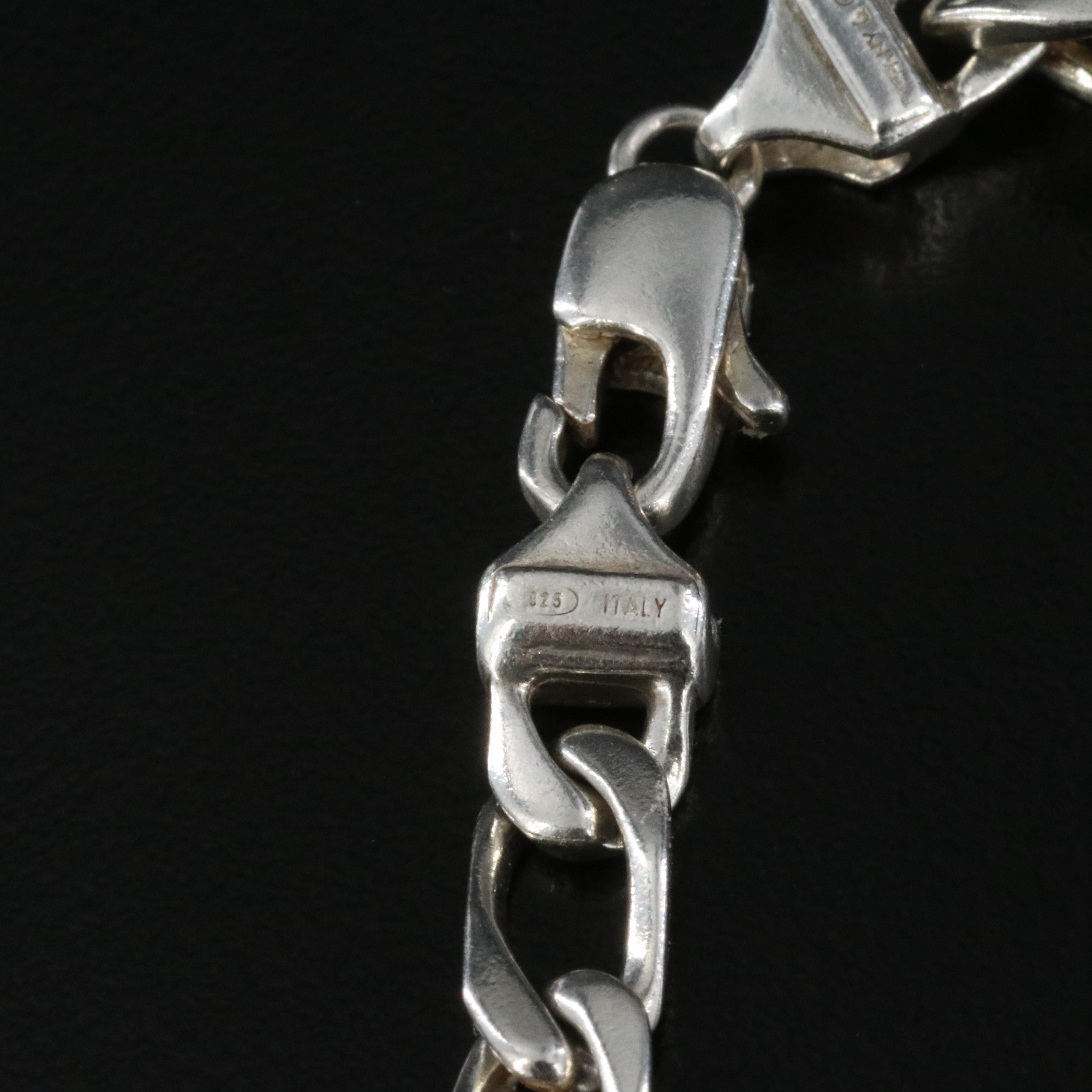 Tiffany & Co. Sterling and 18K Curb Link Bracelet