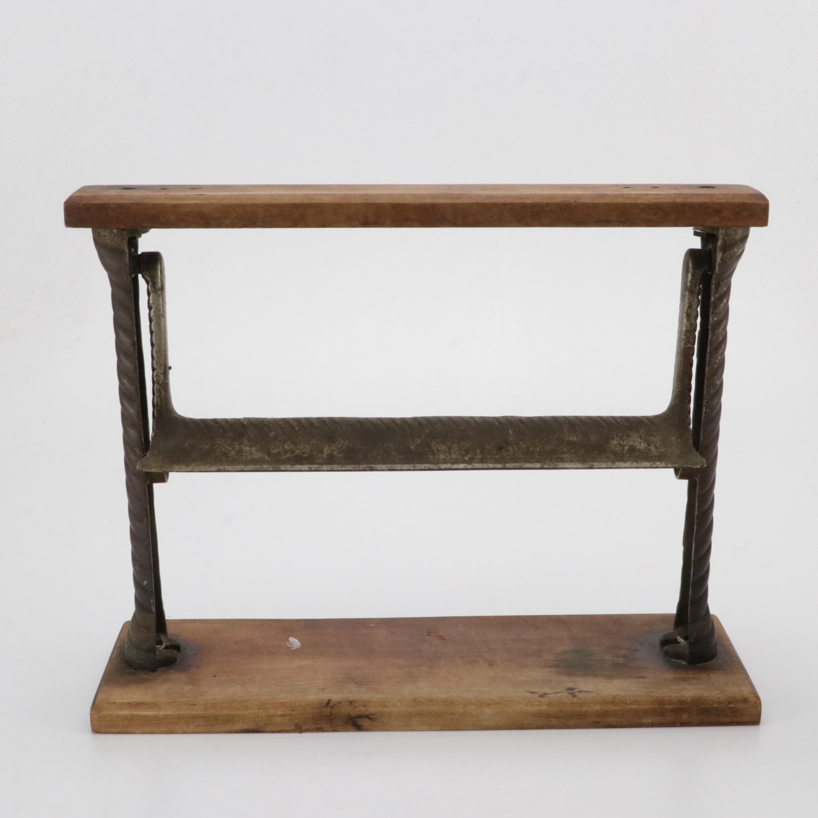 Victorian Hand Crank Coffee Mill.with Mercantile Paper Cutter