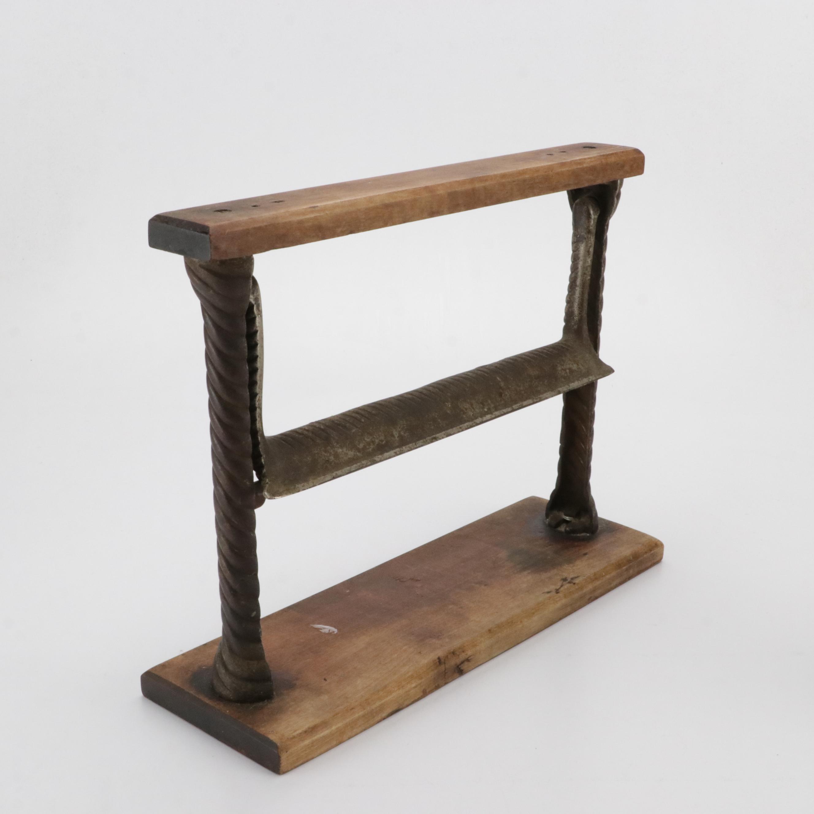 Victorian Hand Crank Coffee Mill.with Mercantile Paper Cutter