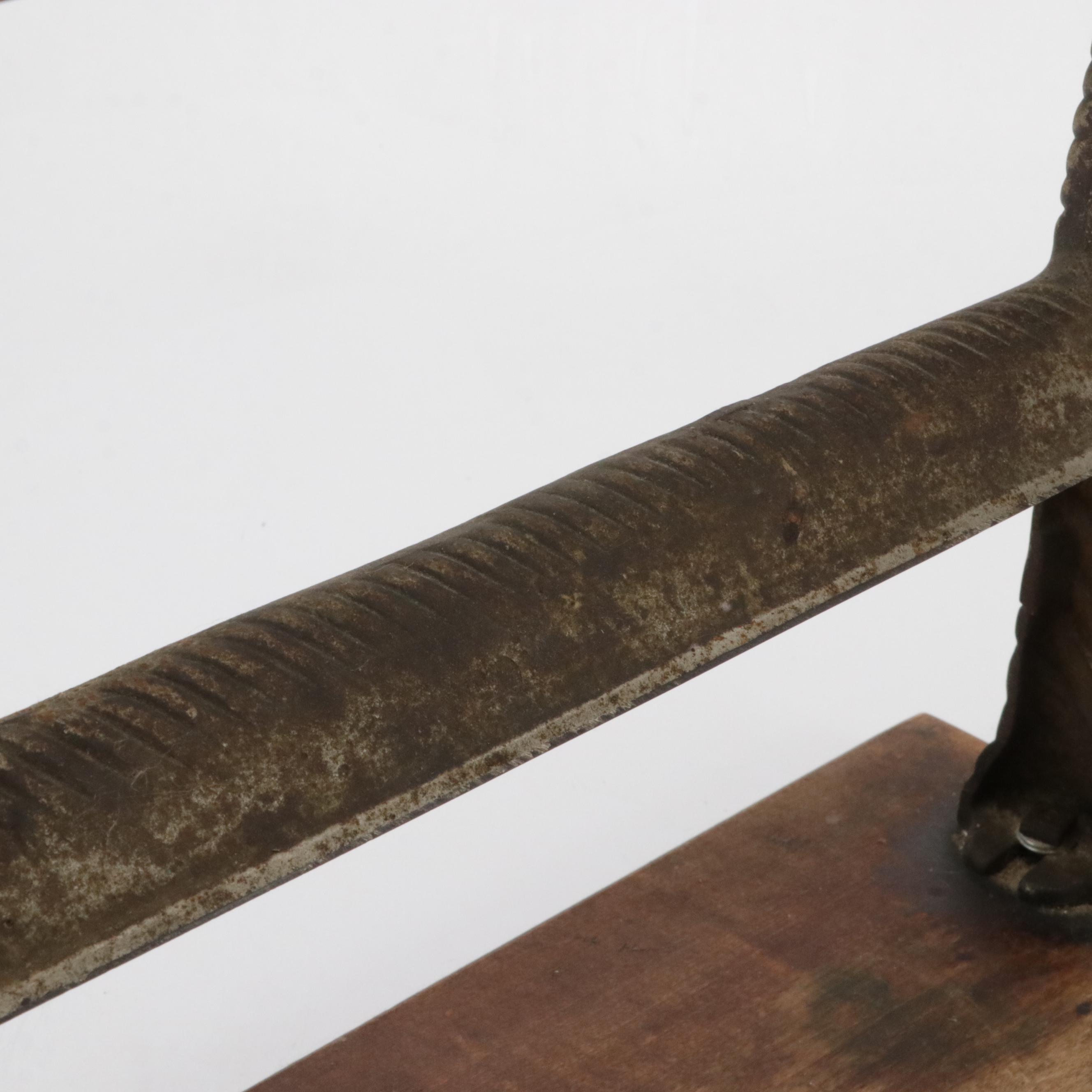 Victorian Hand Crank Coffee Mill.with Mercantile Paper Cutter